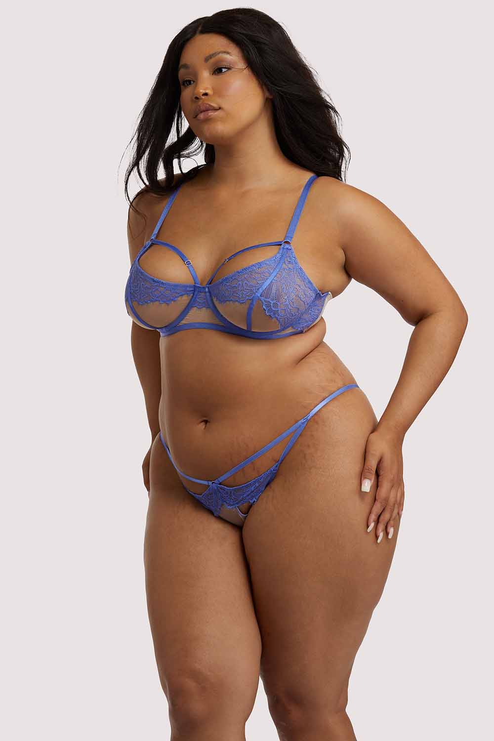 Mya Blue Lace Bra - Image 13
