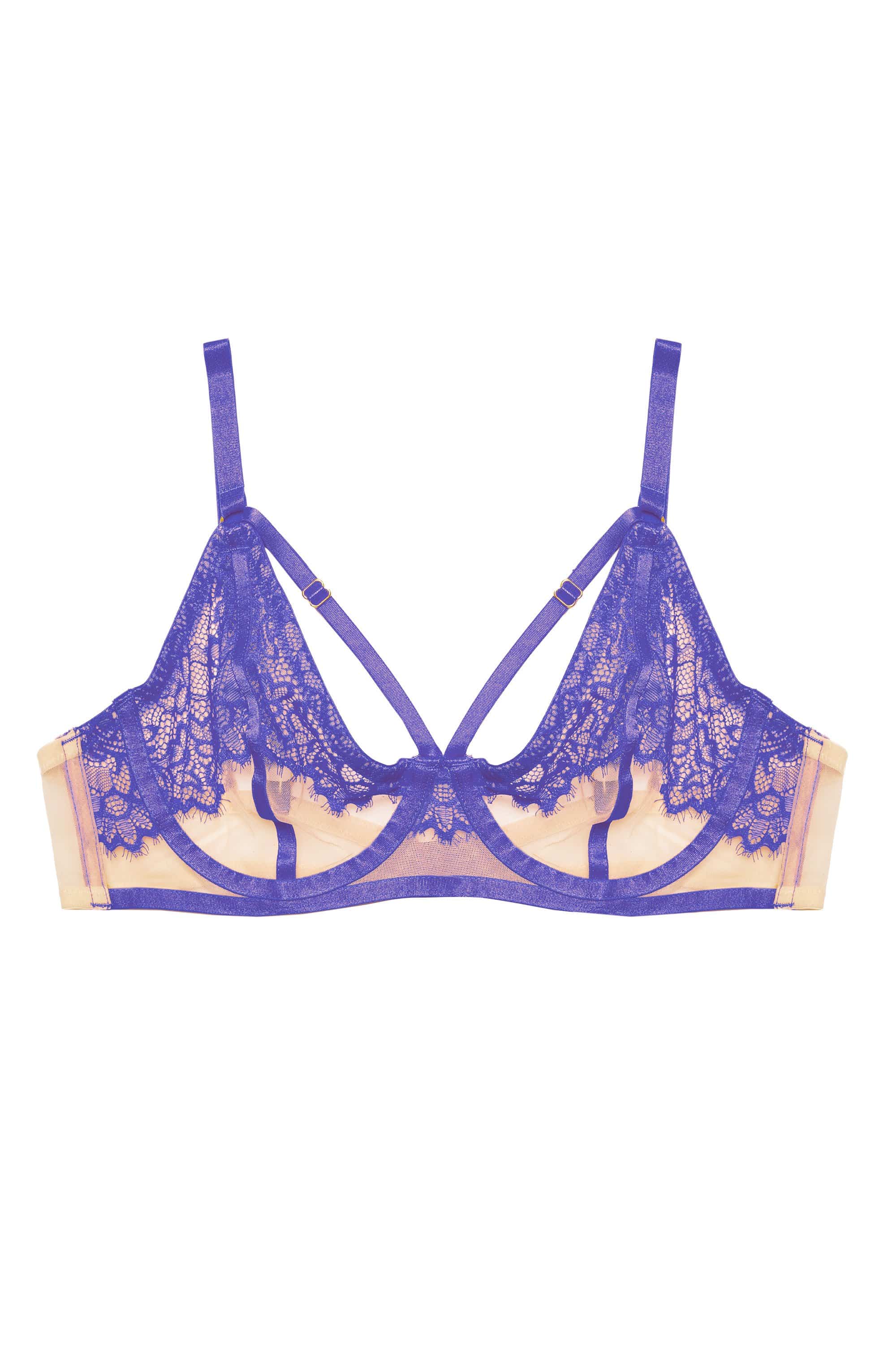 Mya Blue Lace Bra - Image 14