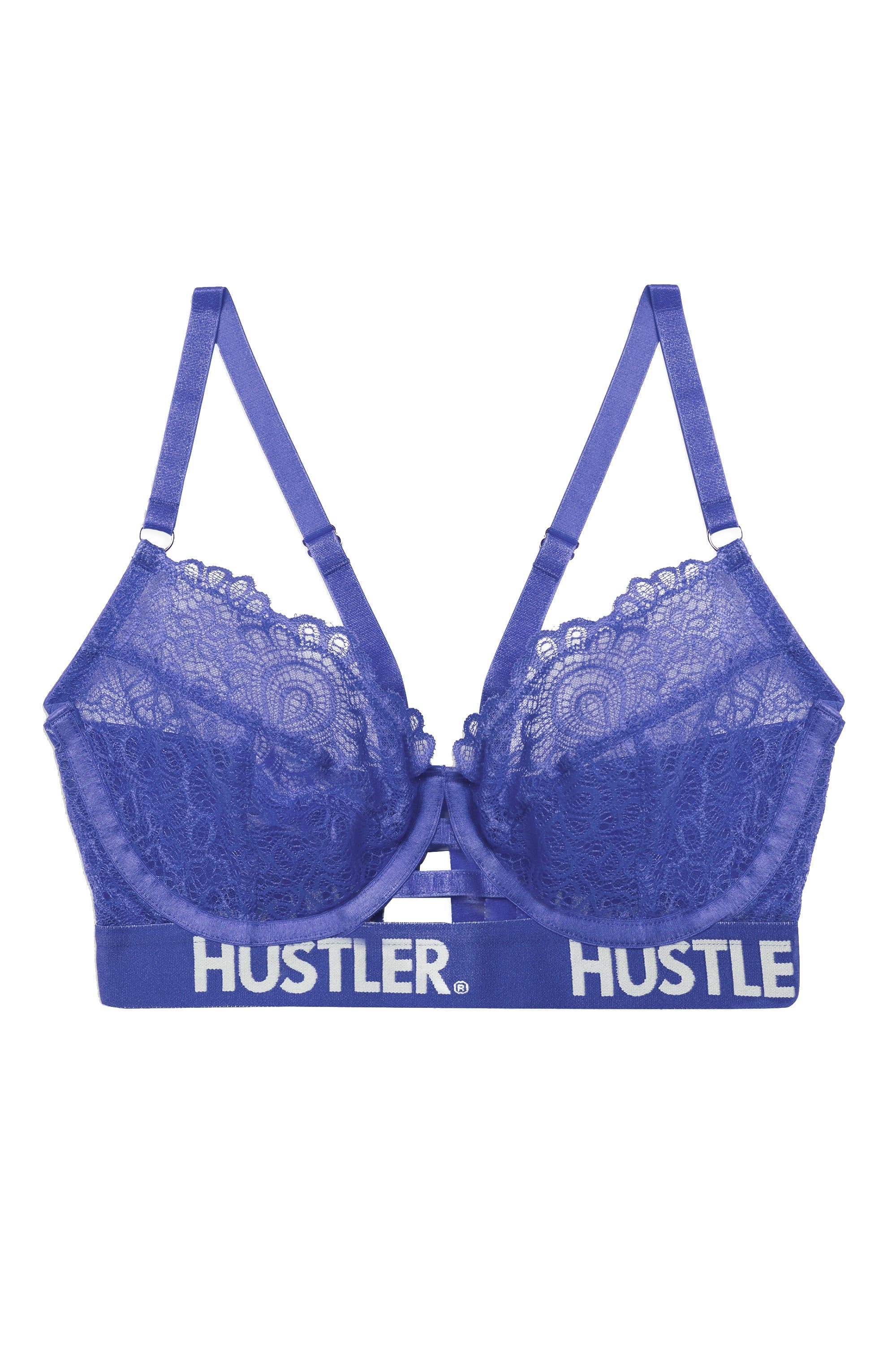 Branded Lace Blue Bra - Image 17