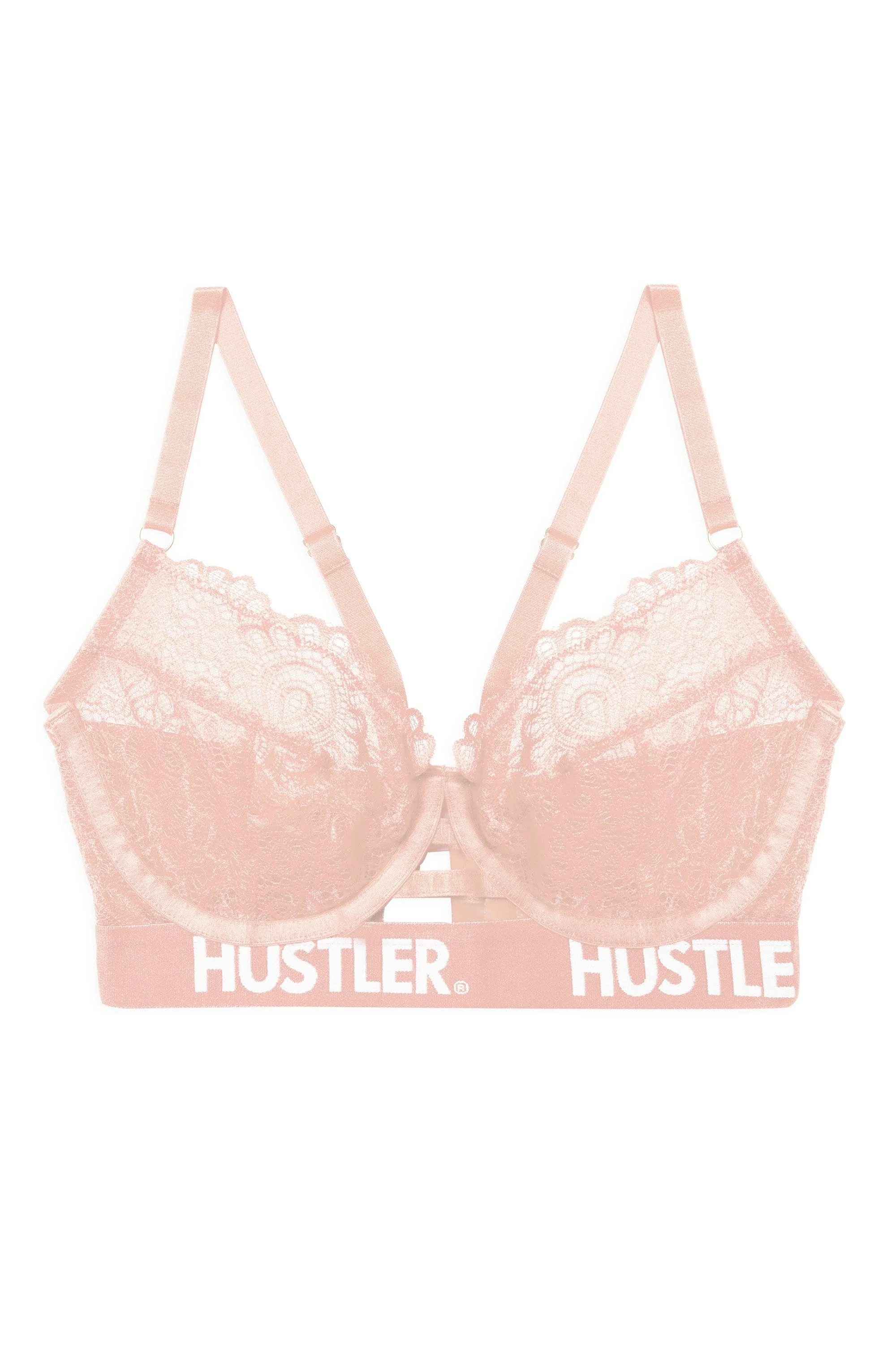 Branded Lace Bra Baby pink - Image 11