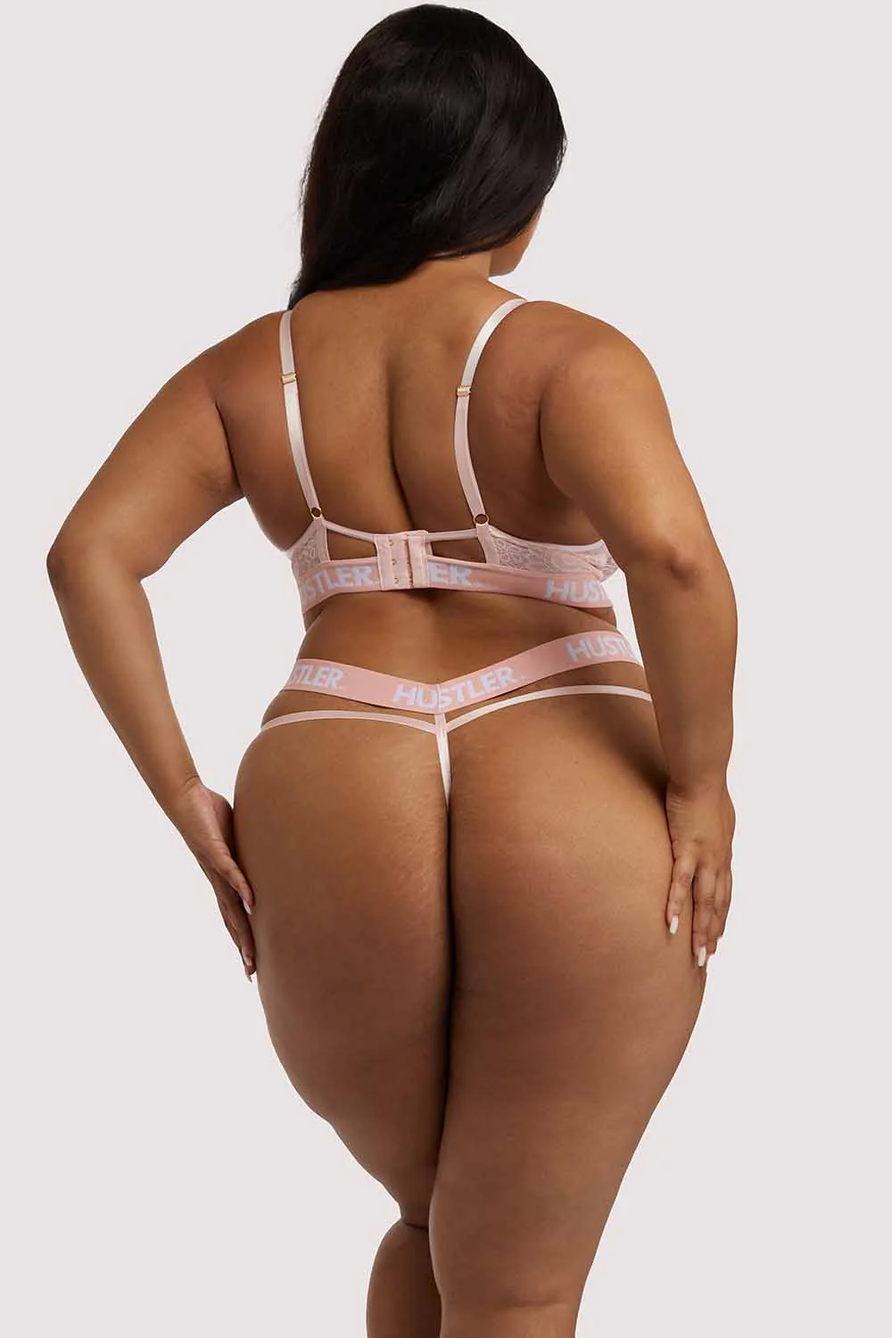 Branded Lace Bra Baby pink - Image 7