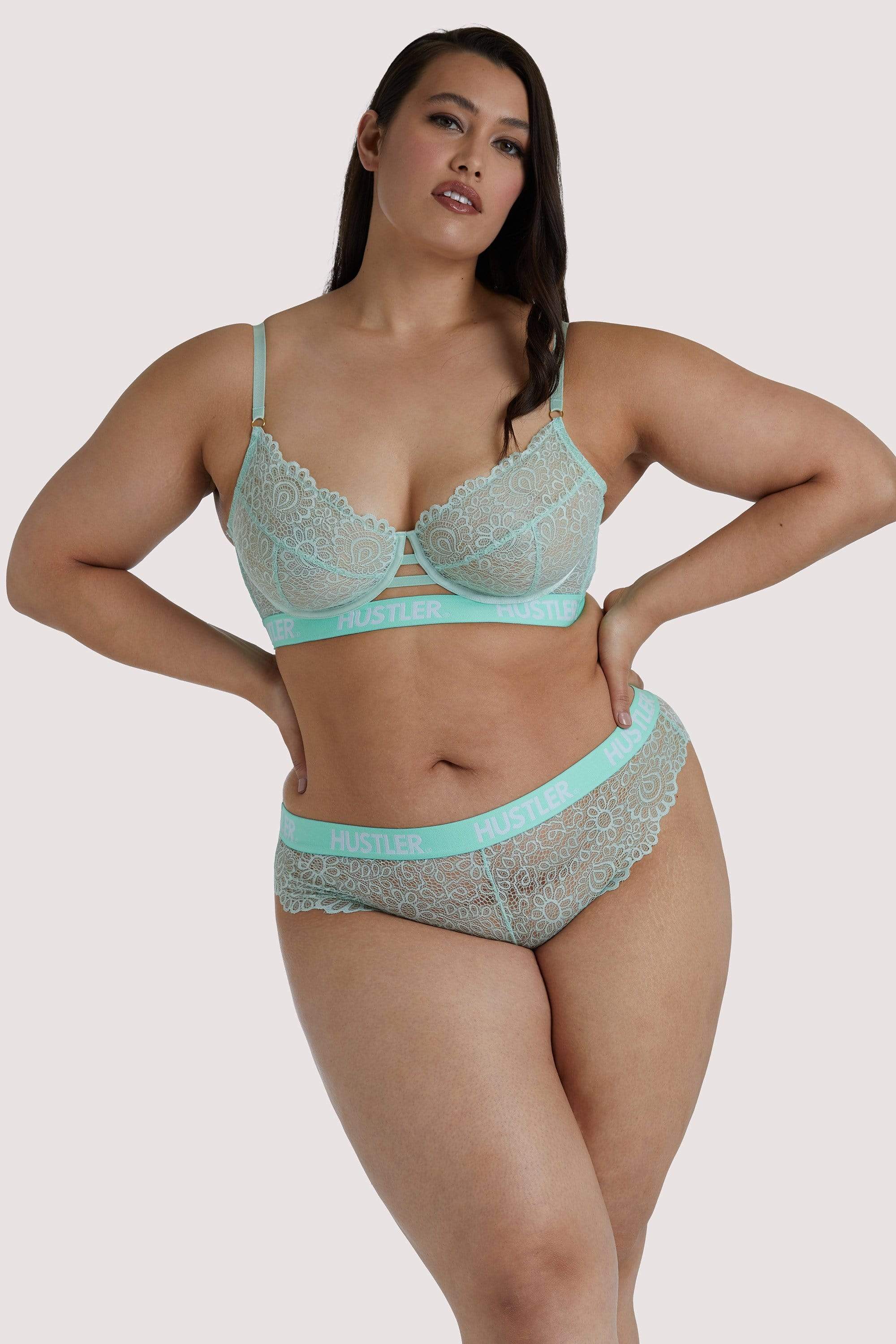 Branded Mint Lace Bra - Image 7