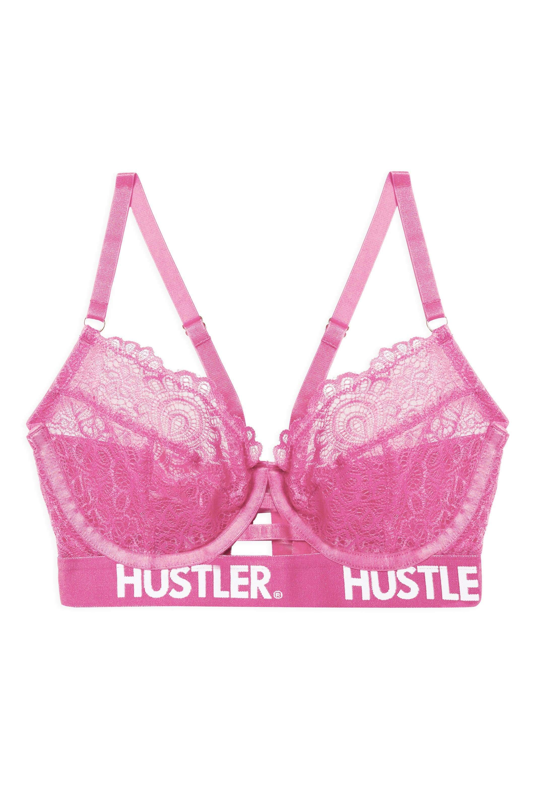 Branded Pink Lace Bra - Image 3