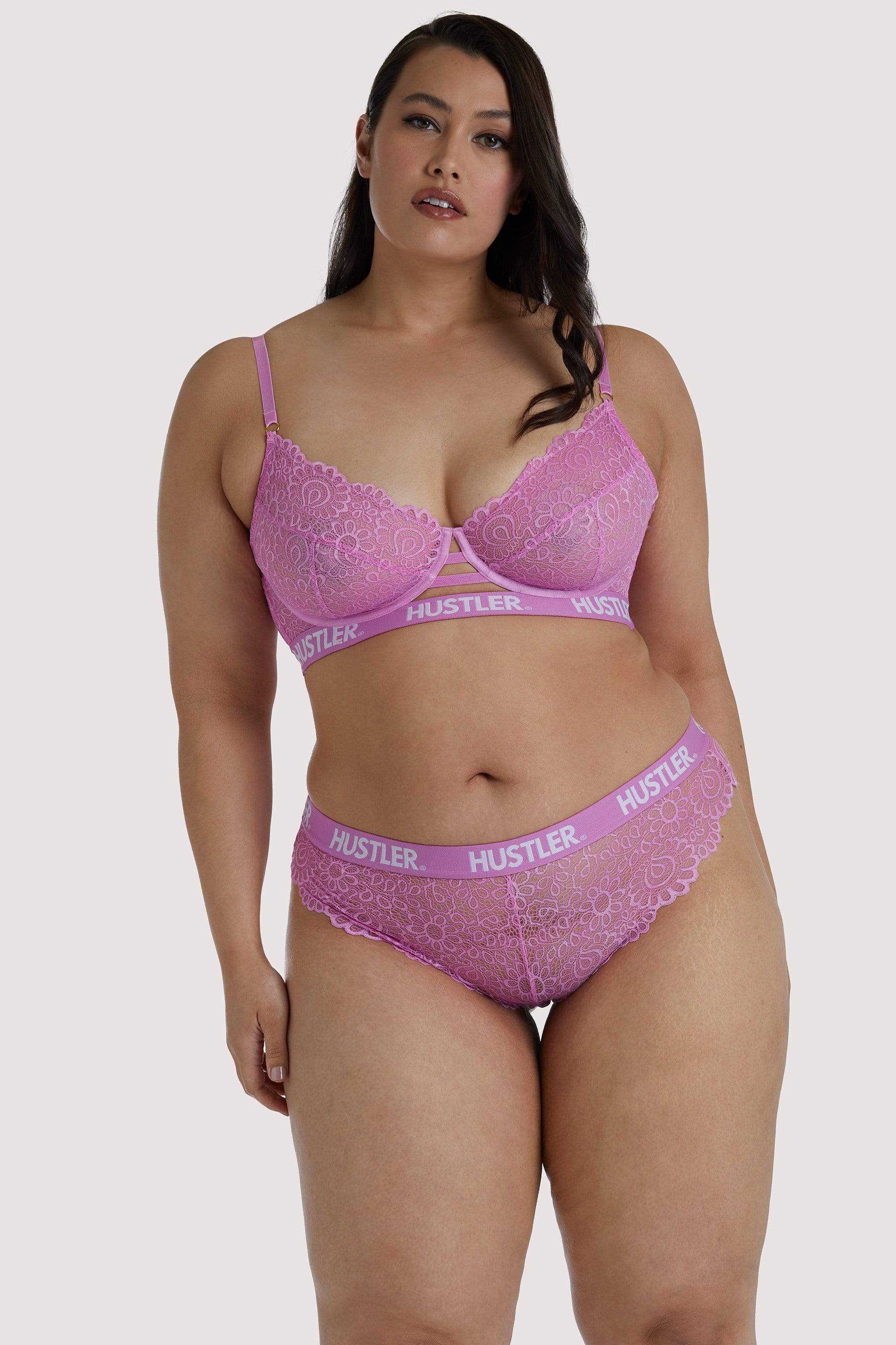 Branded Pink Lace Bra - Image 8