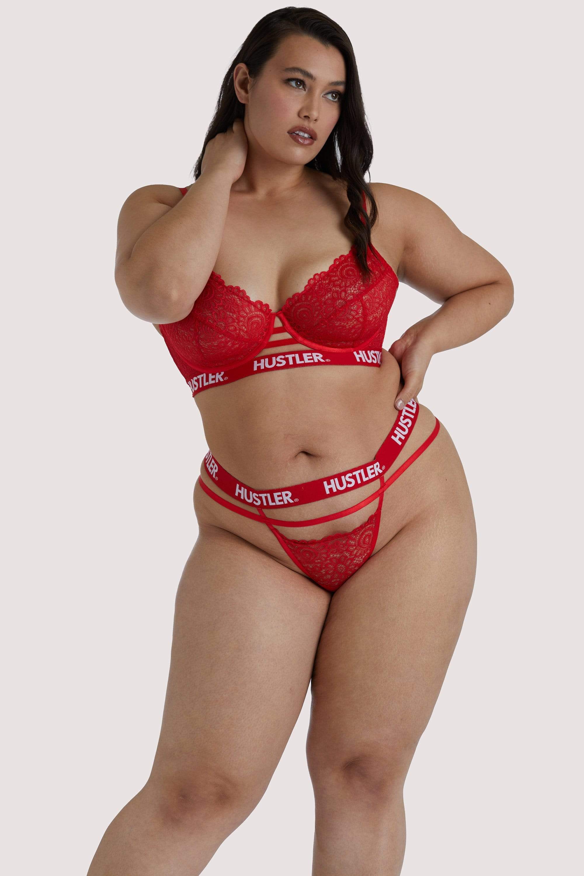 Branded Red Lace Thong - Image 8