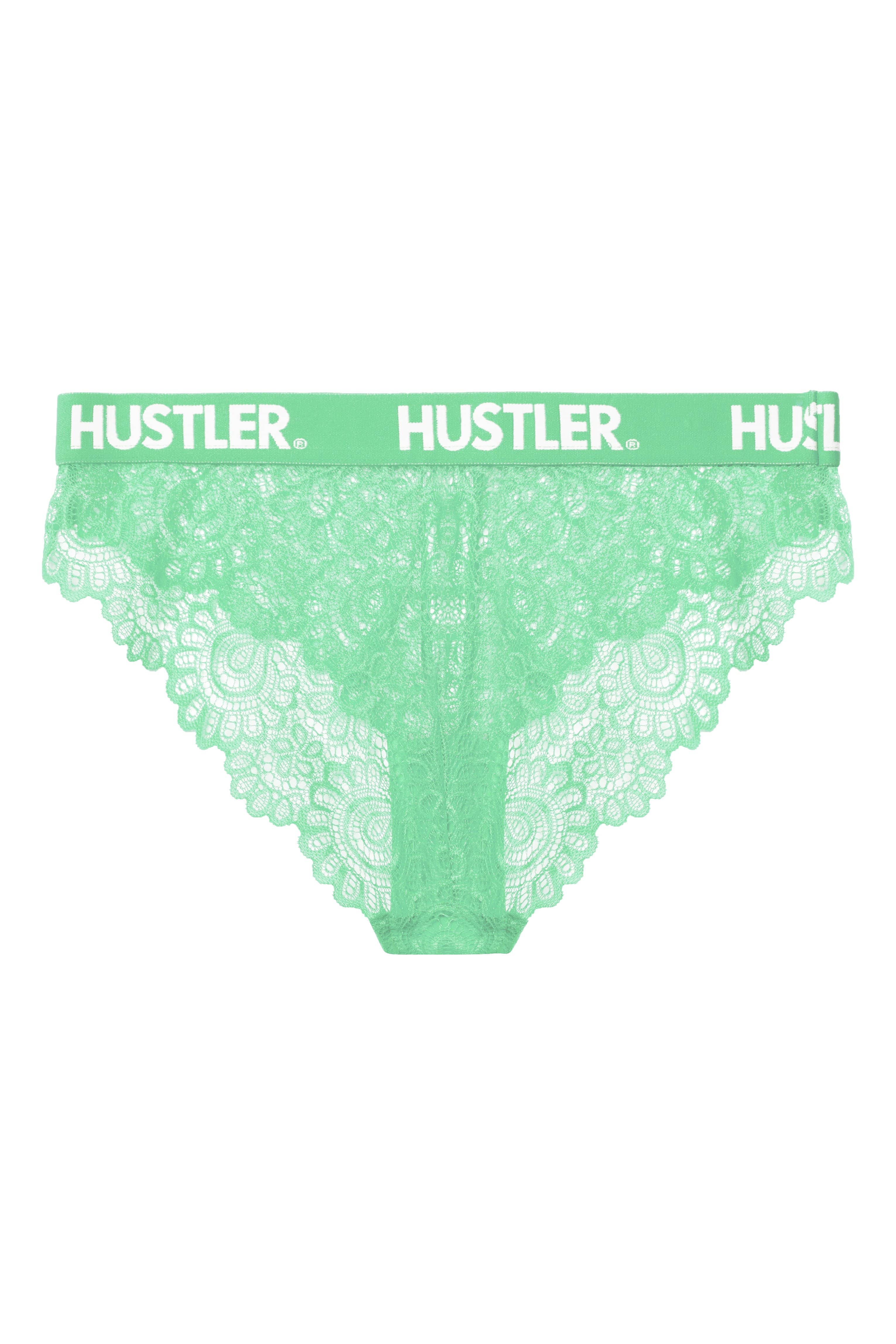 Branded Mint Lace Brief - Image 2