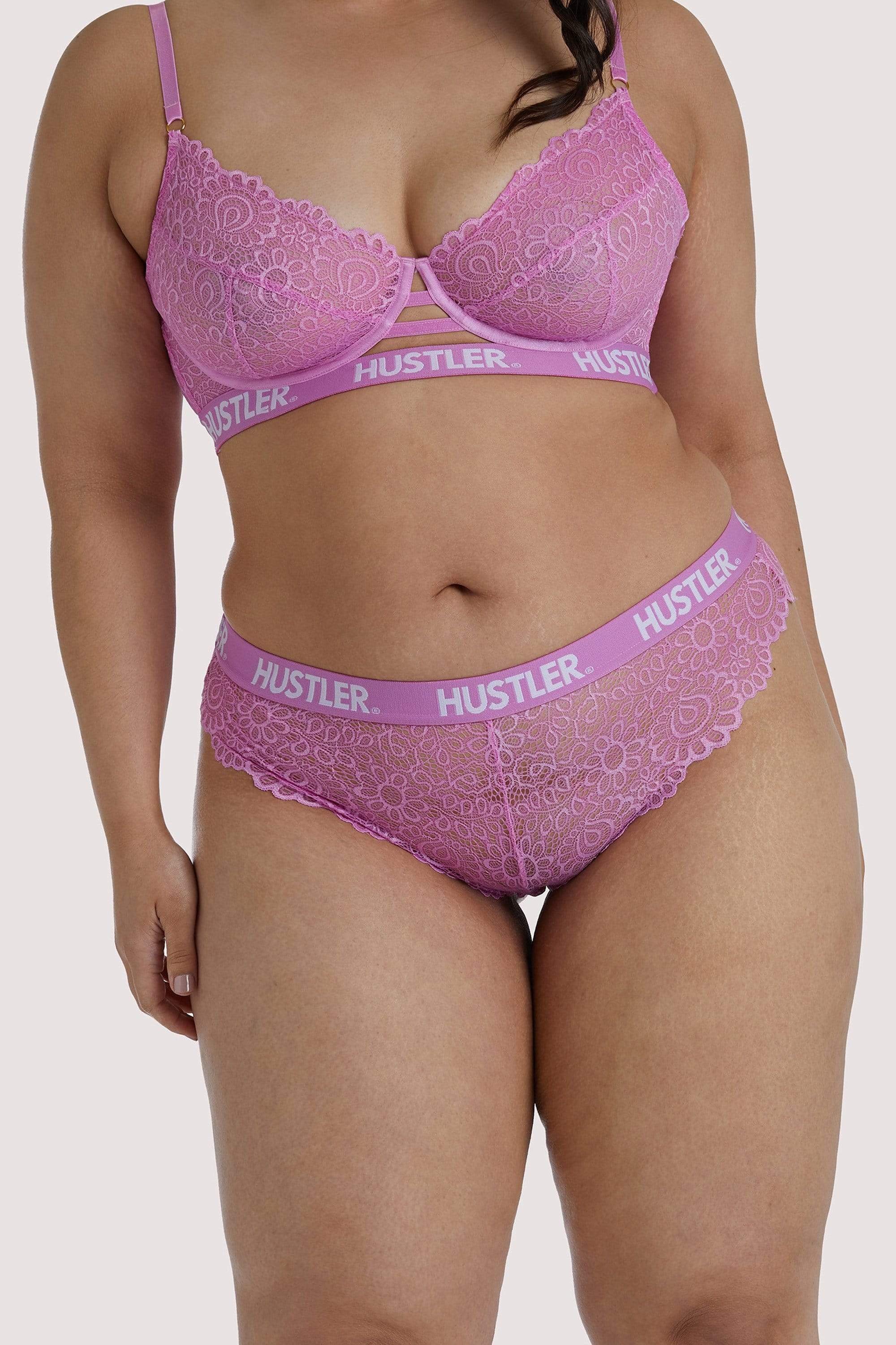 Branded Pink Lace Brief - Image 6