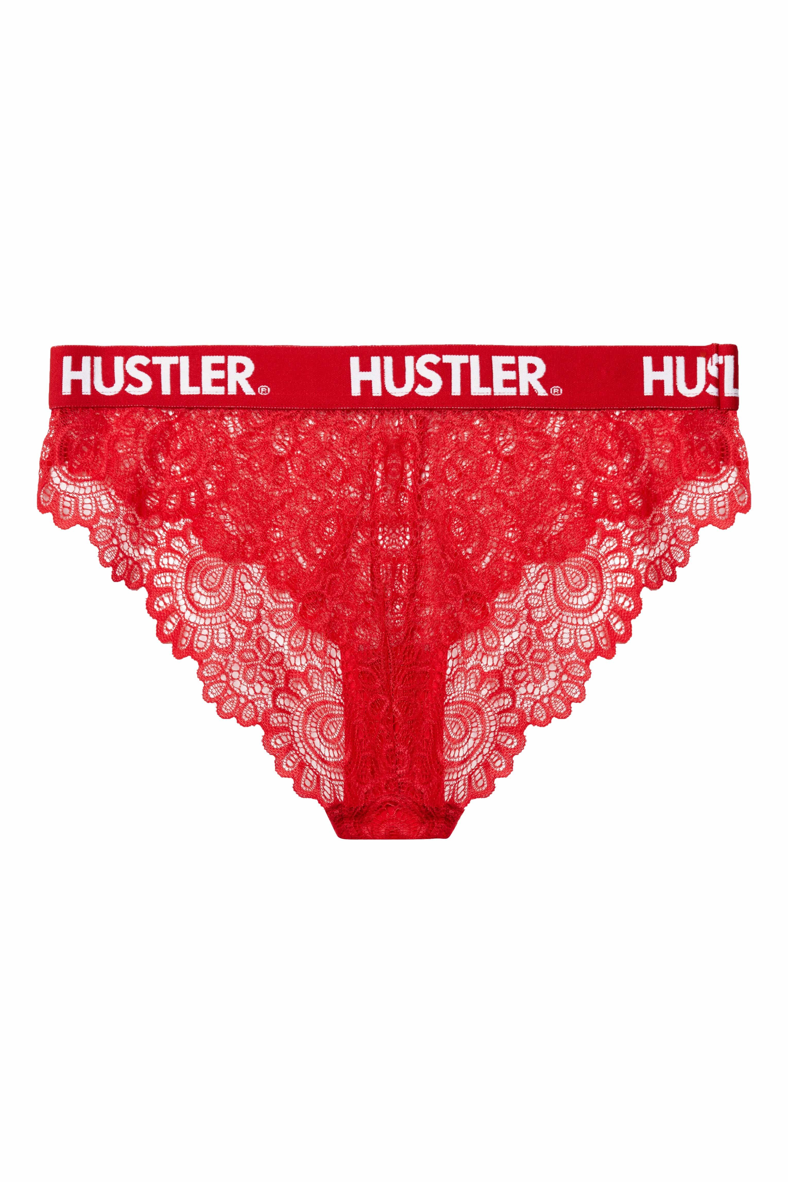 Branded Red Lace Brief - Image 6