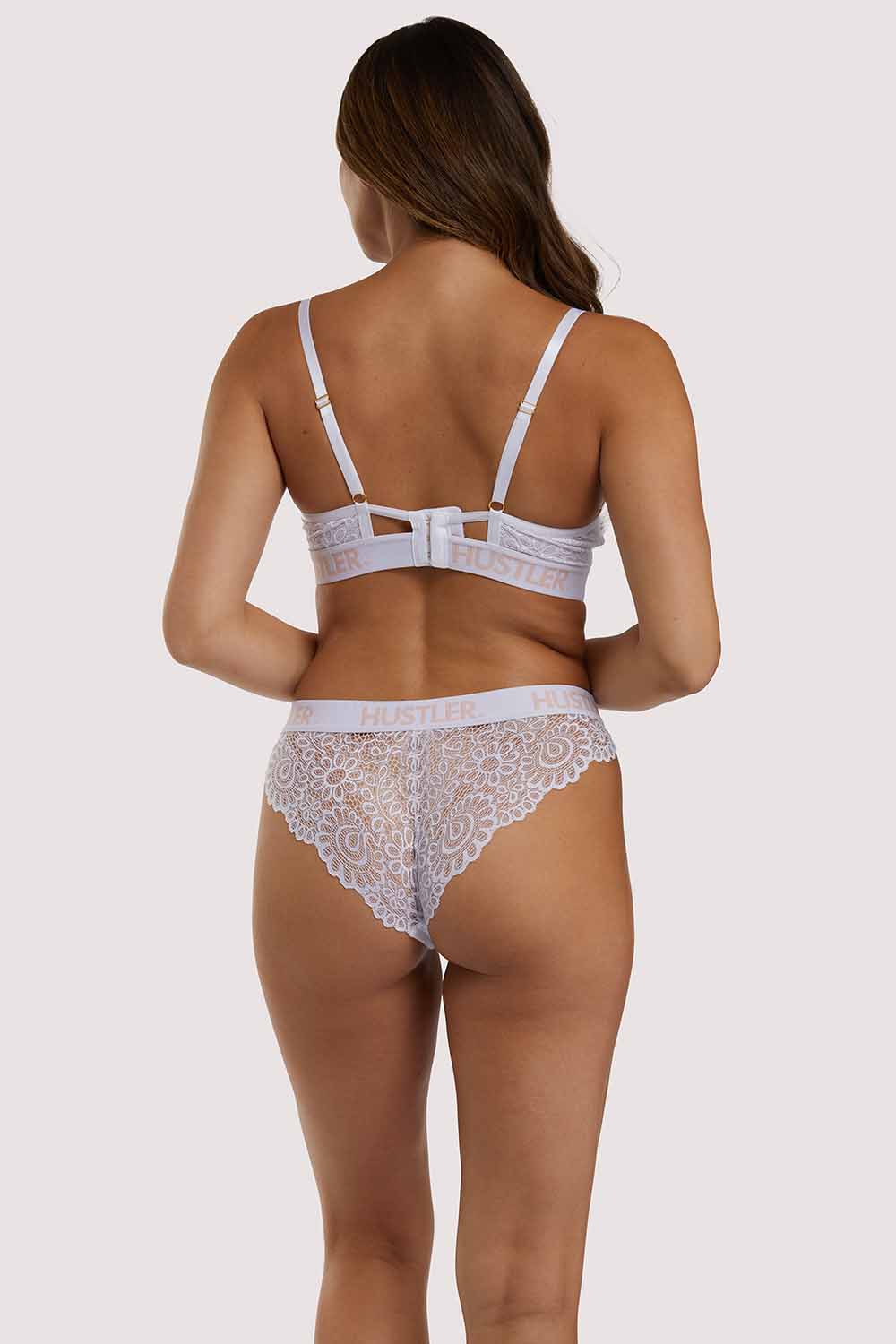 Branded Lace Brief White - Image 6