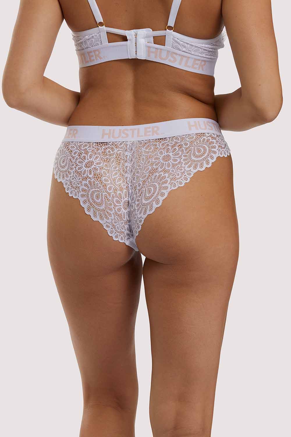 Branded Lace Brief White - Image 8