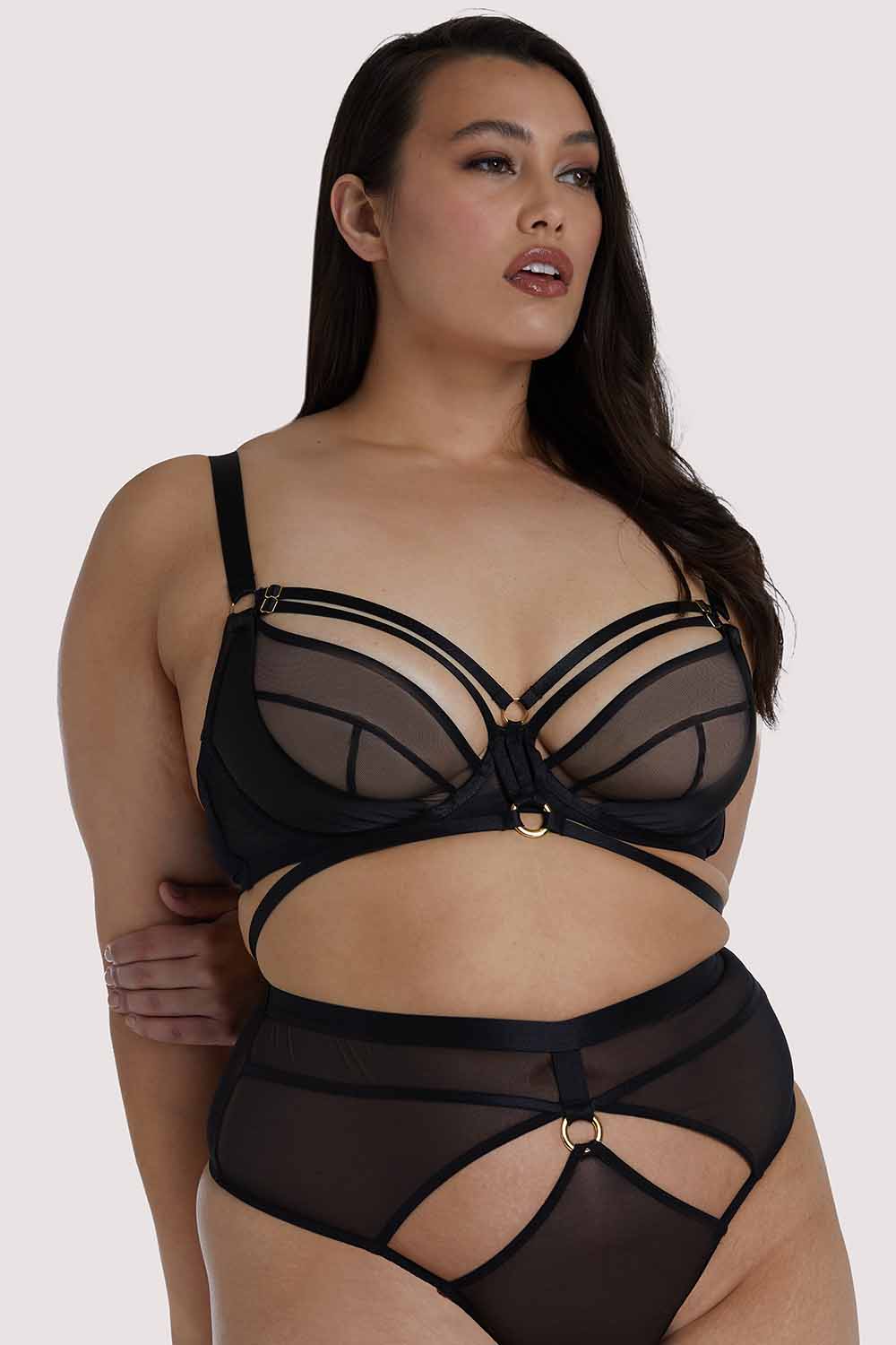 Sierra Black Gold Ring Bra - Image 6