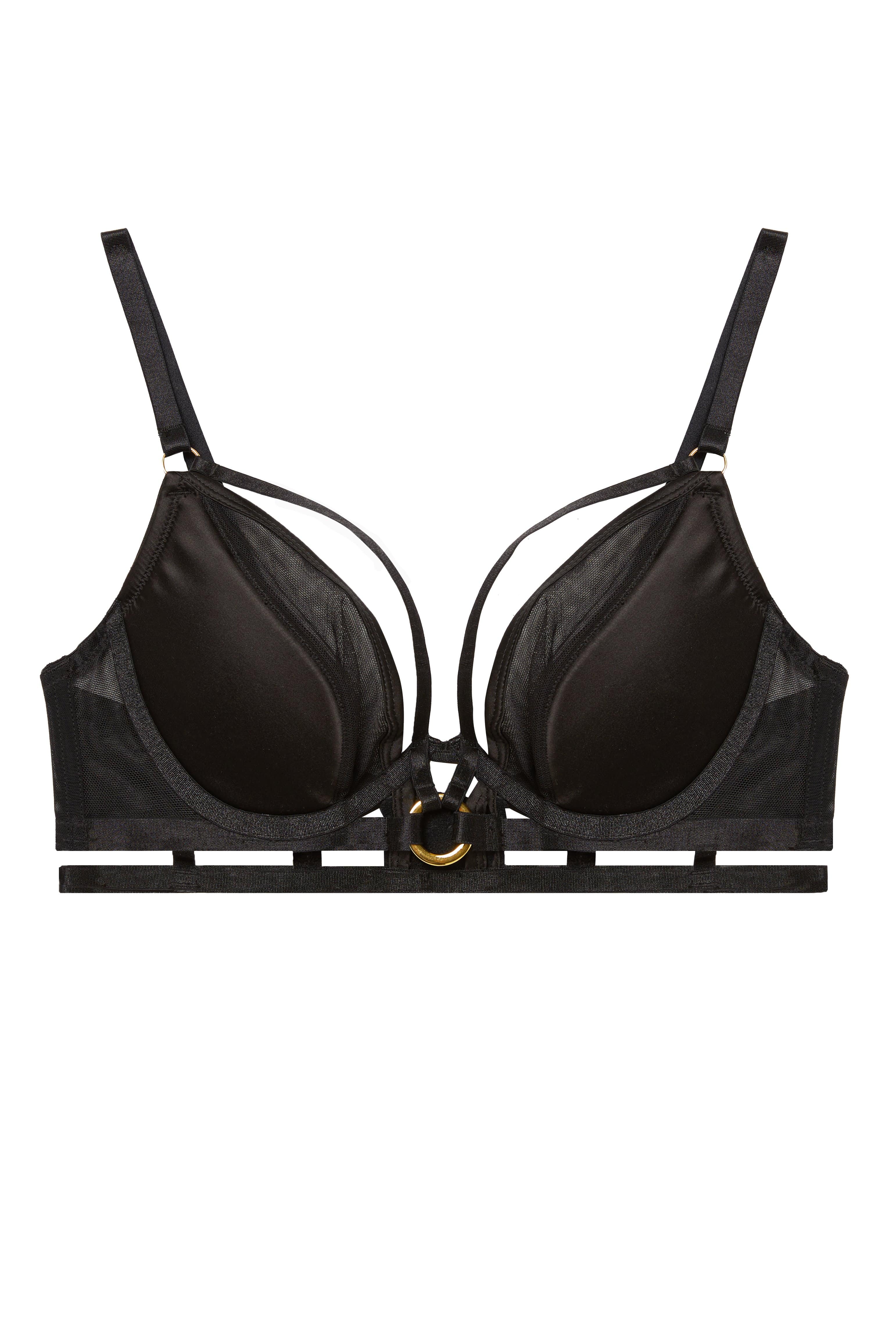 Sierra Black Gold Ring Bra - Image 8
