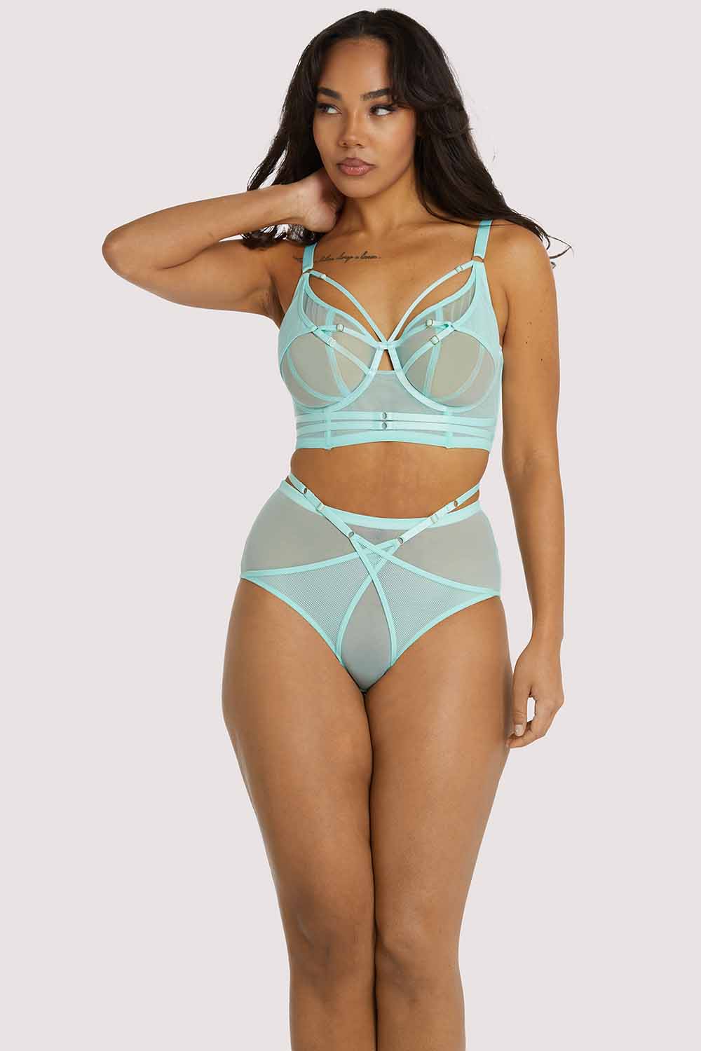 Eddie Aqua Crossover Wrap Brief - Image 6