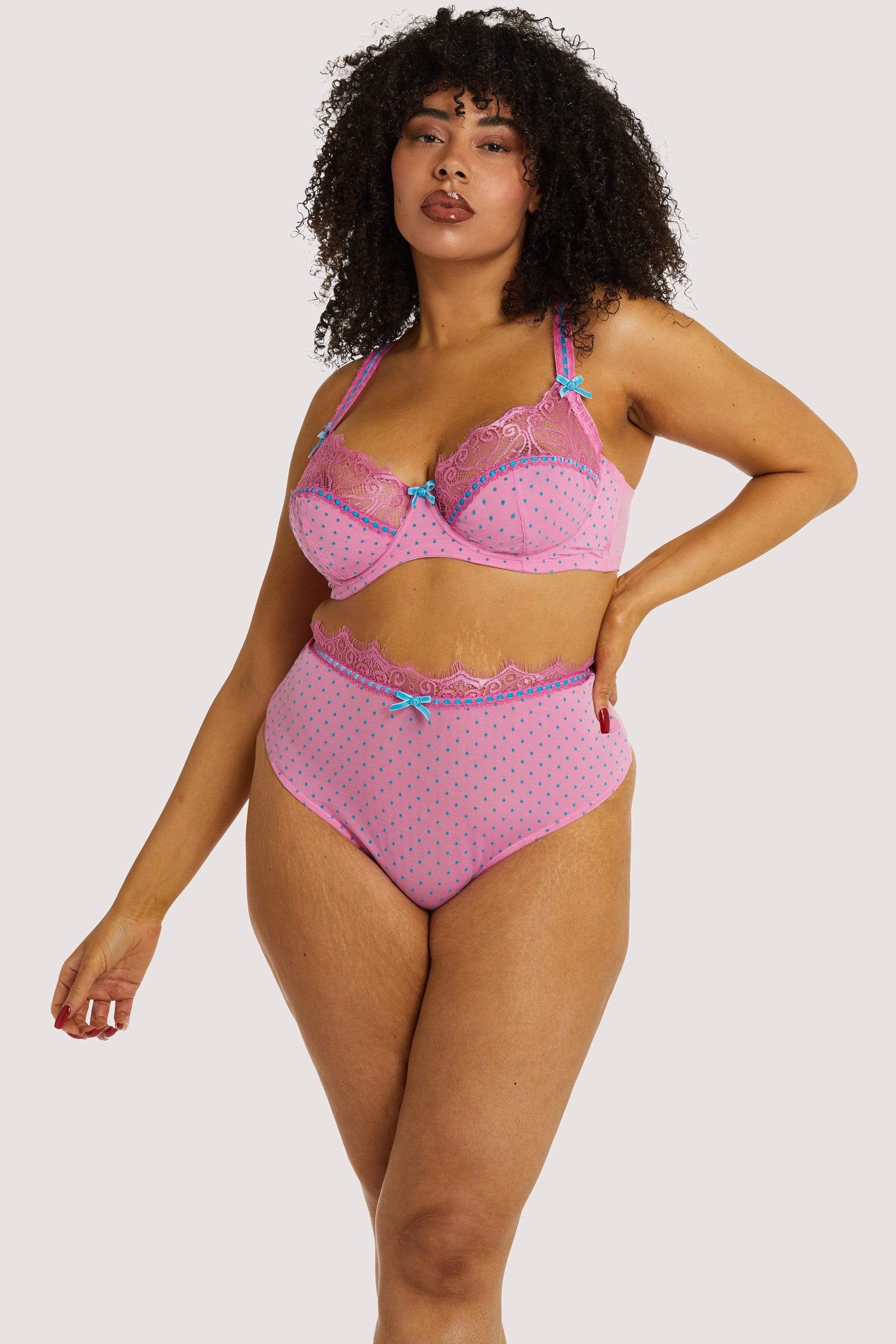 Sophia Pink High Waisted Thong - Image 6