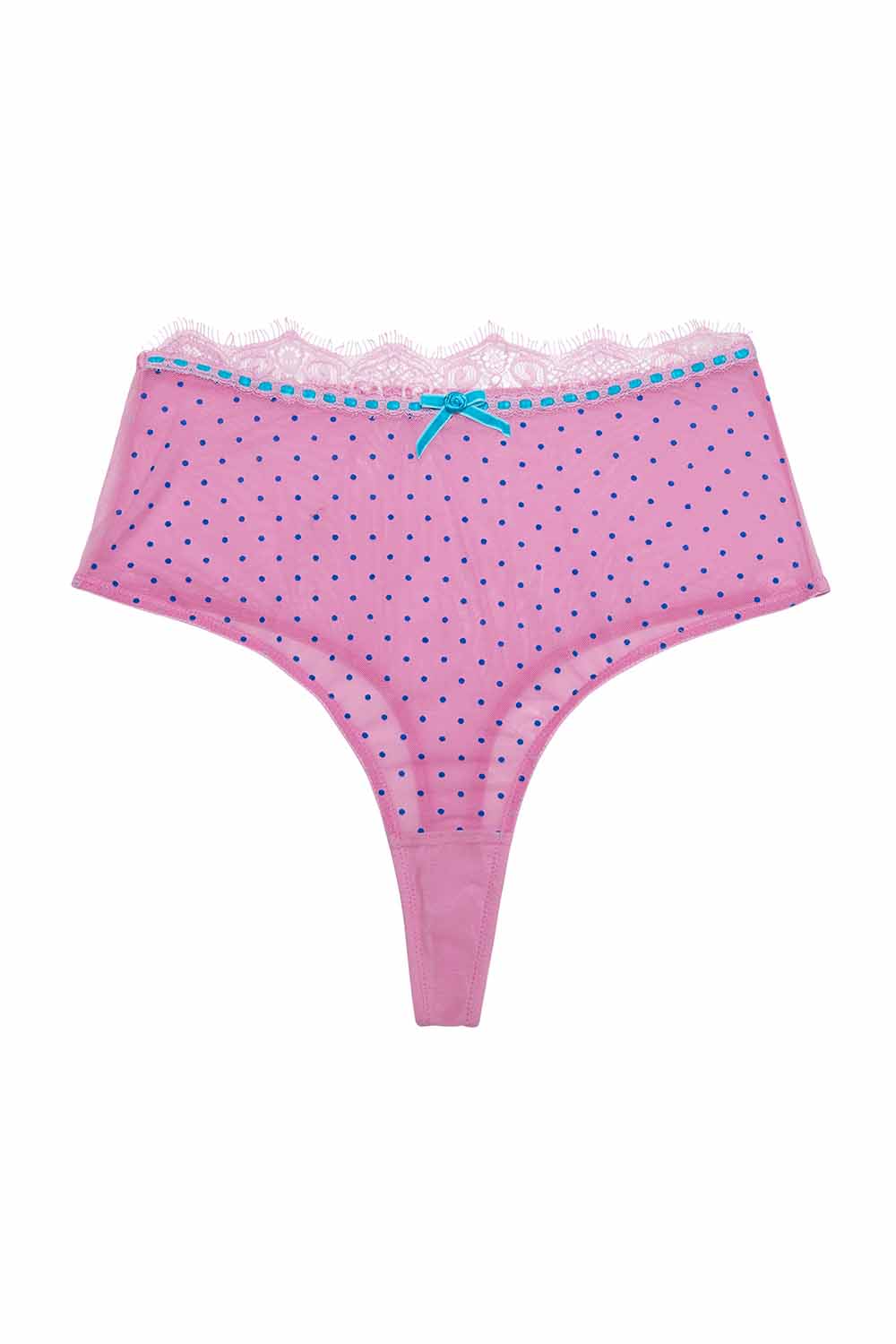 Sophia Pink High Waisted Thong - Image 8