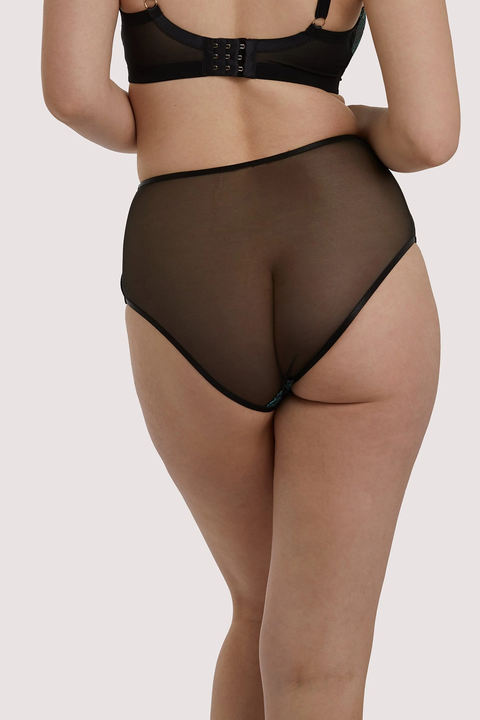 Dakota Green & Gold Snake High Waist Brief - Image 4