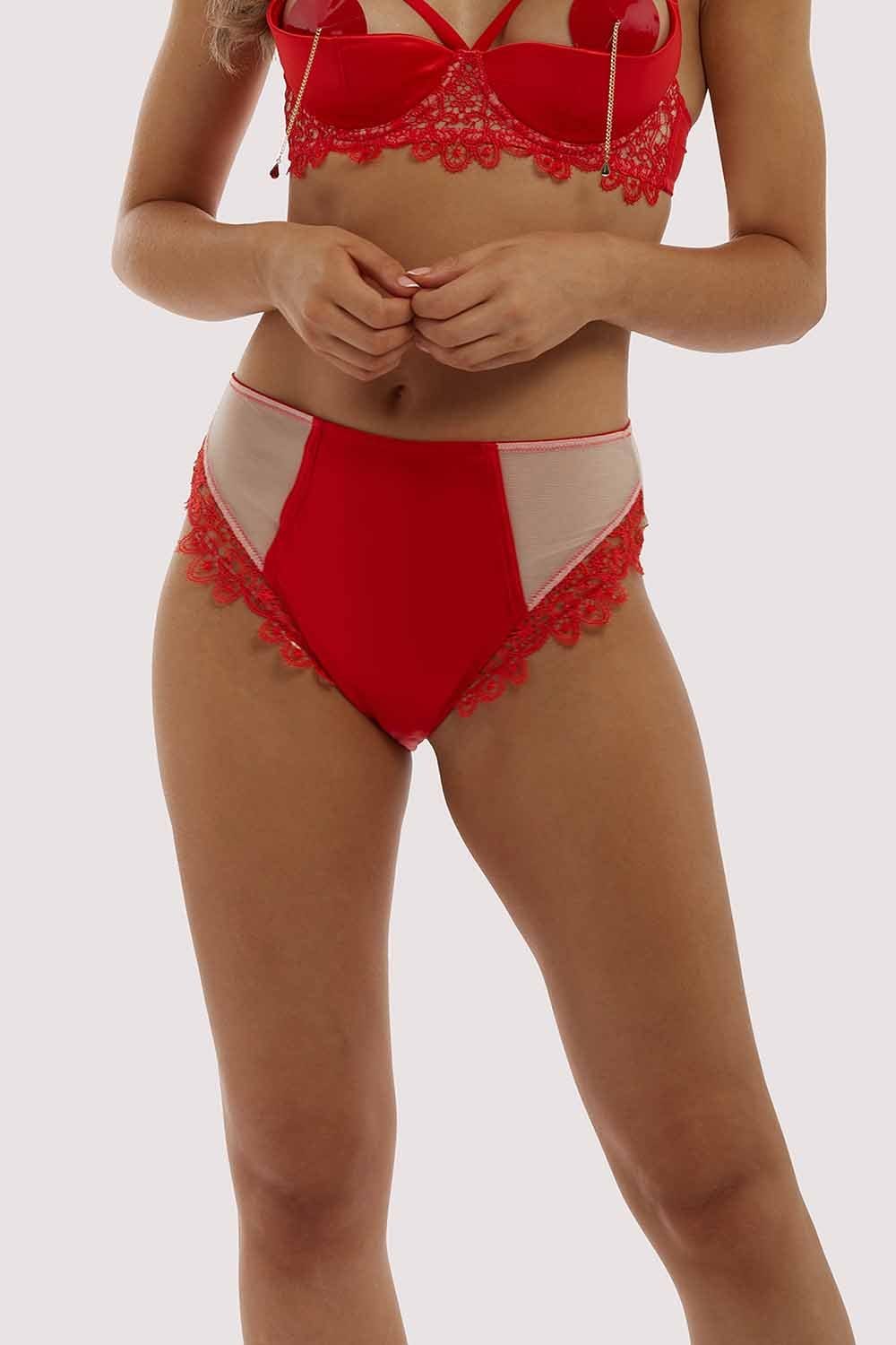 Anaise Red Highwaist Brief - Image 3