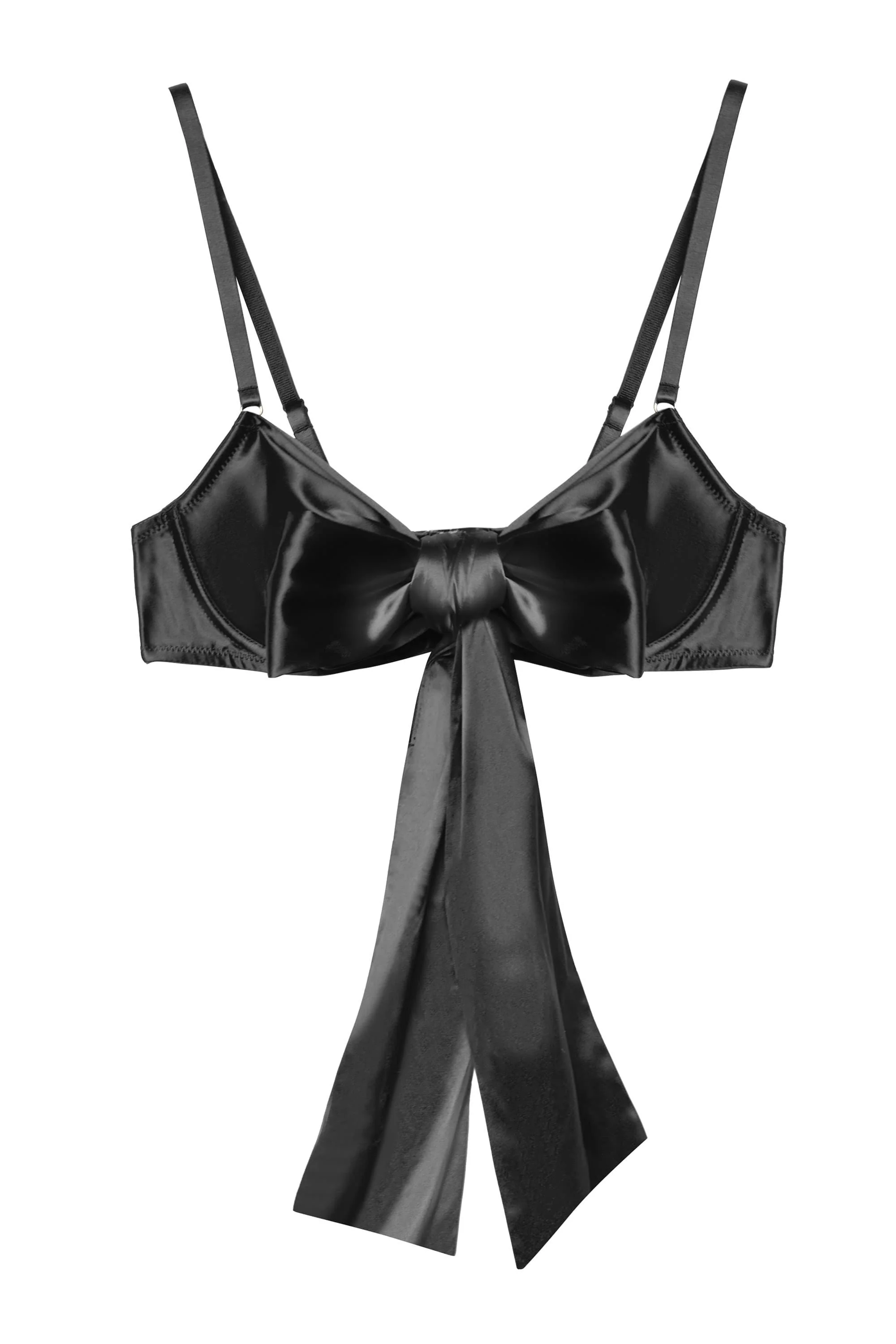 Yva Black Bow Front Bra - Image 7