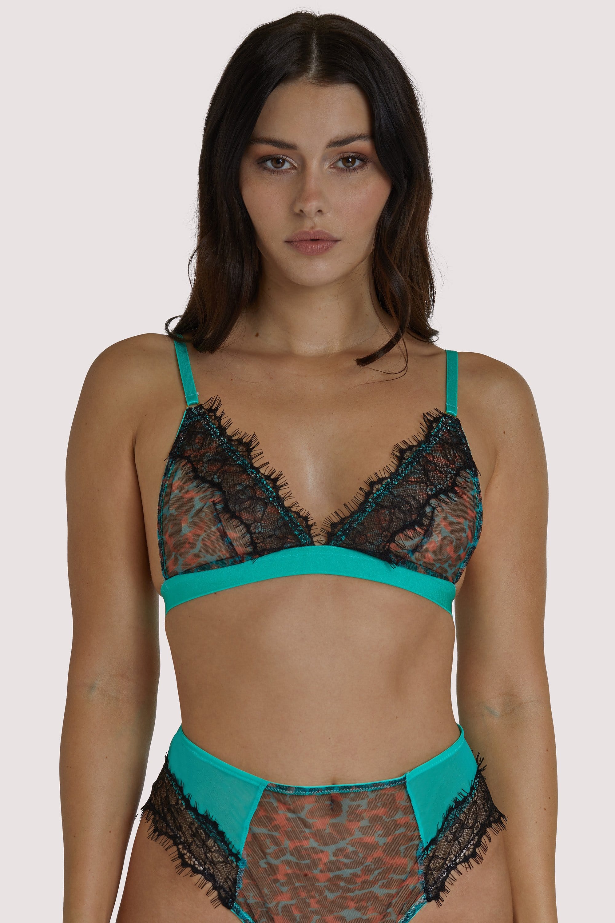 Harlow Leopard Multi Triangle Bralette - Image 2