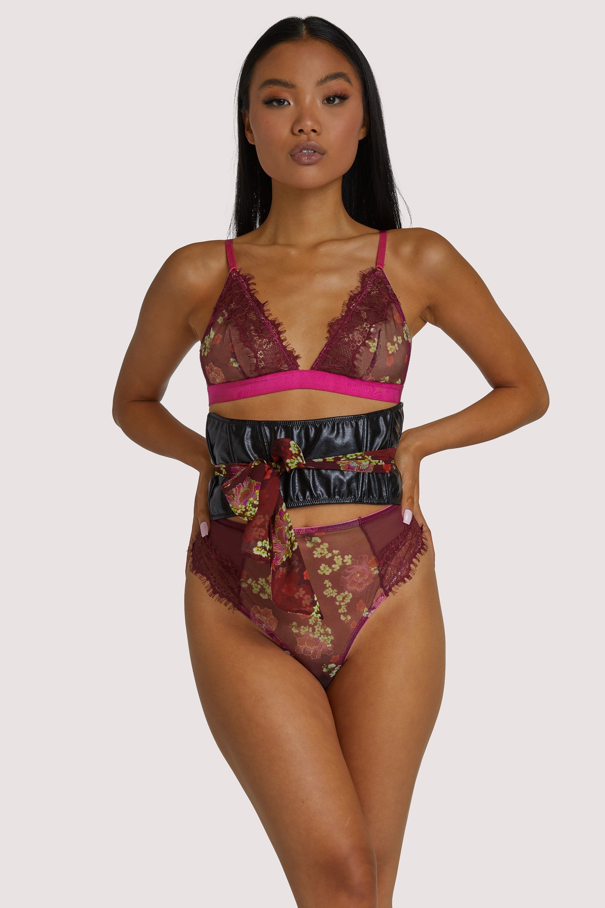 Neve Kimono Print Triangle Bra - Image 2