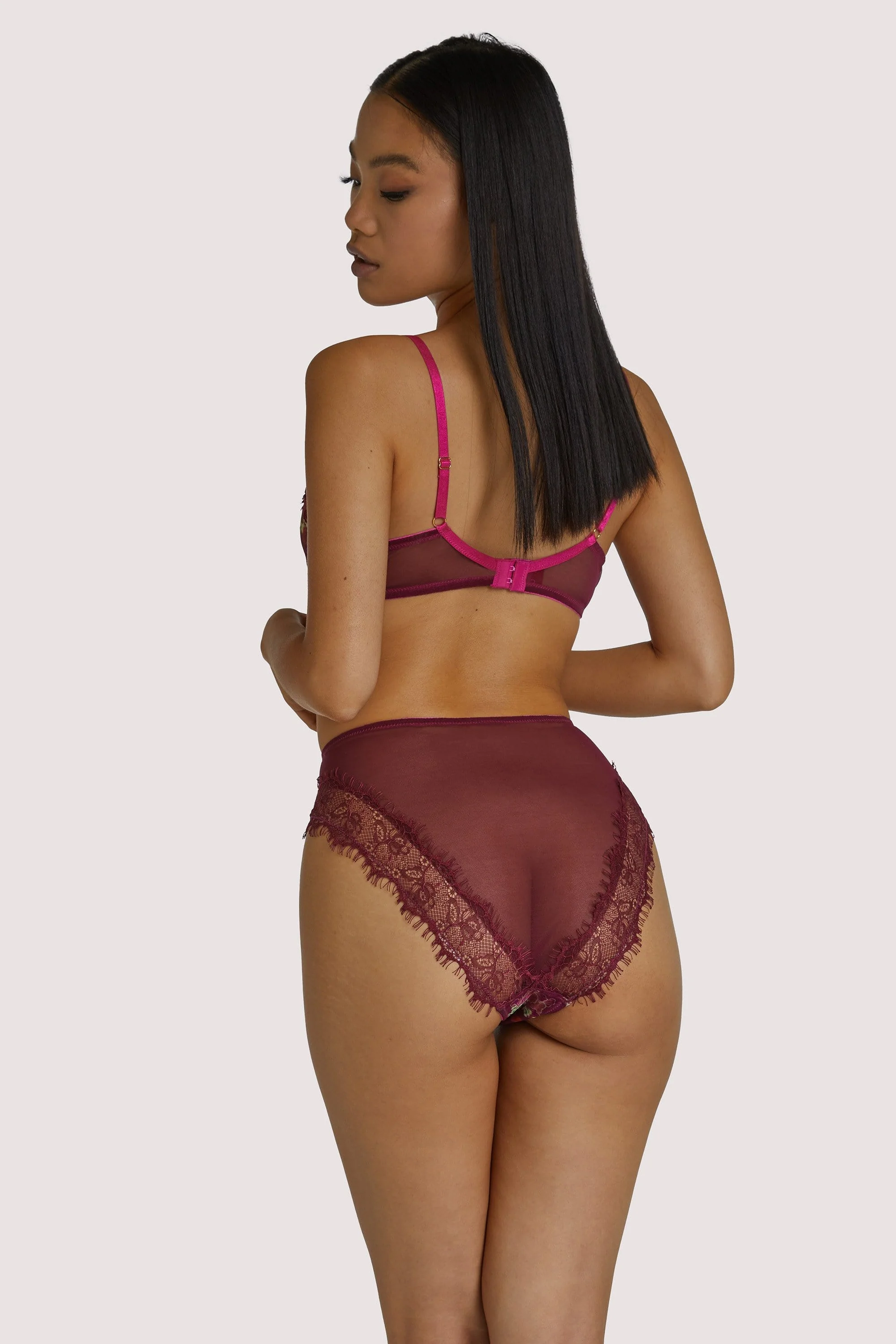 Neve Kimono Print Plunge Bra - Image 4
