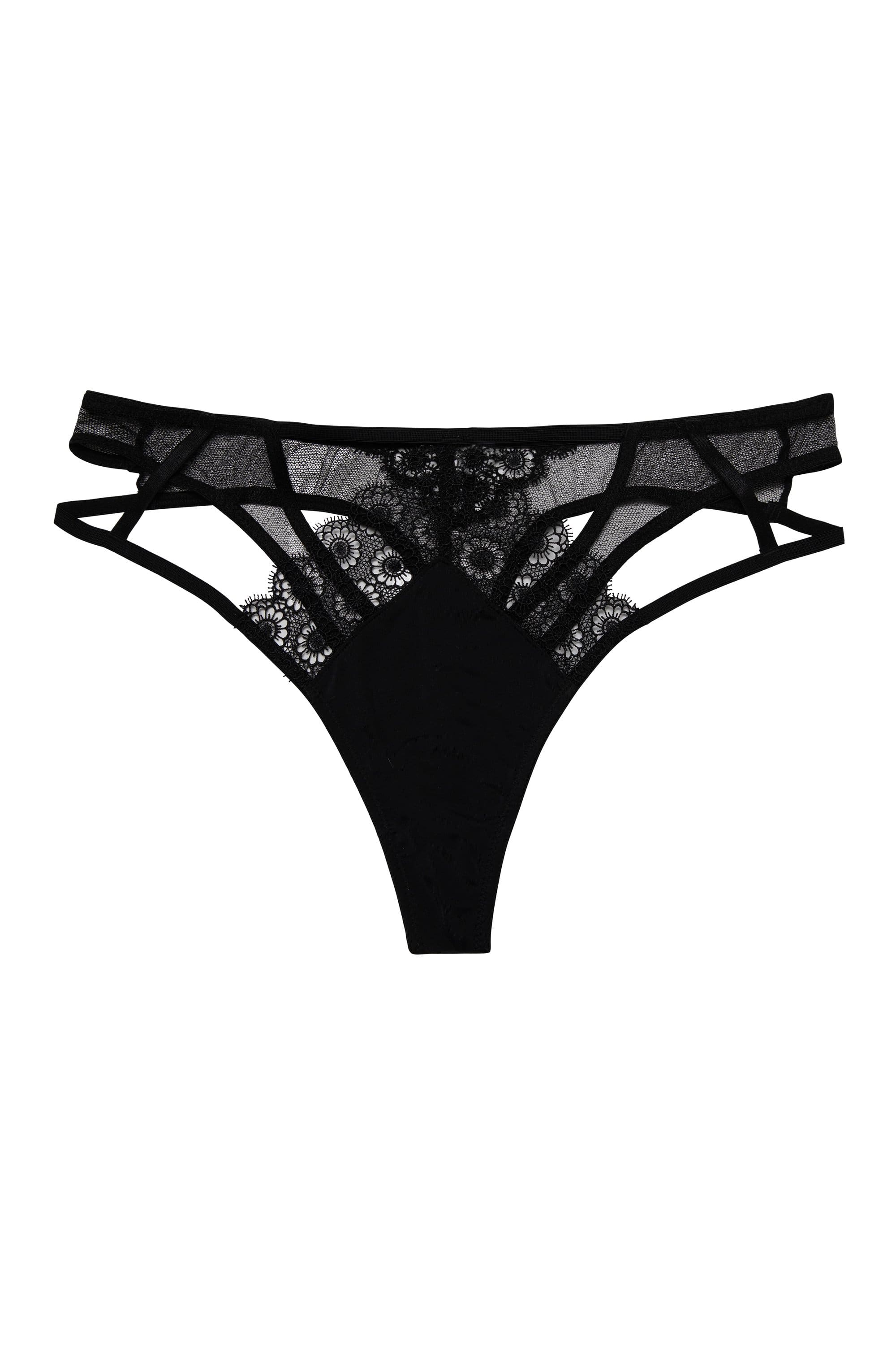 Elva Black High Waist Thong - Image 5
