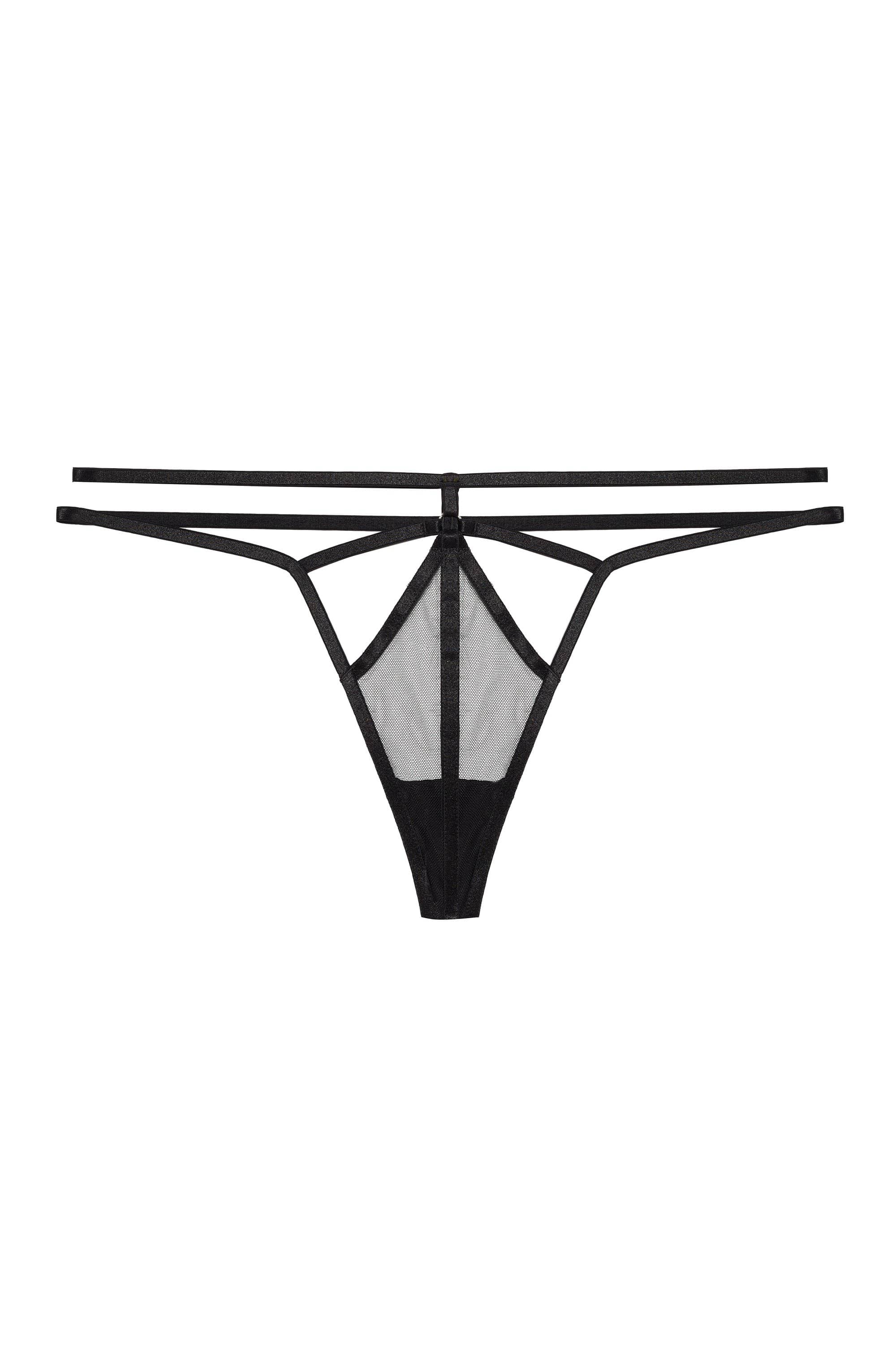 Everleigh Black Open Ring Thong - Image 4