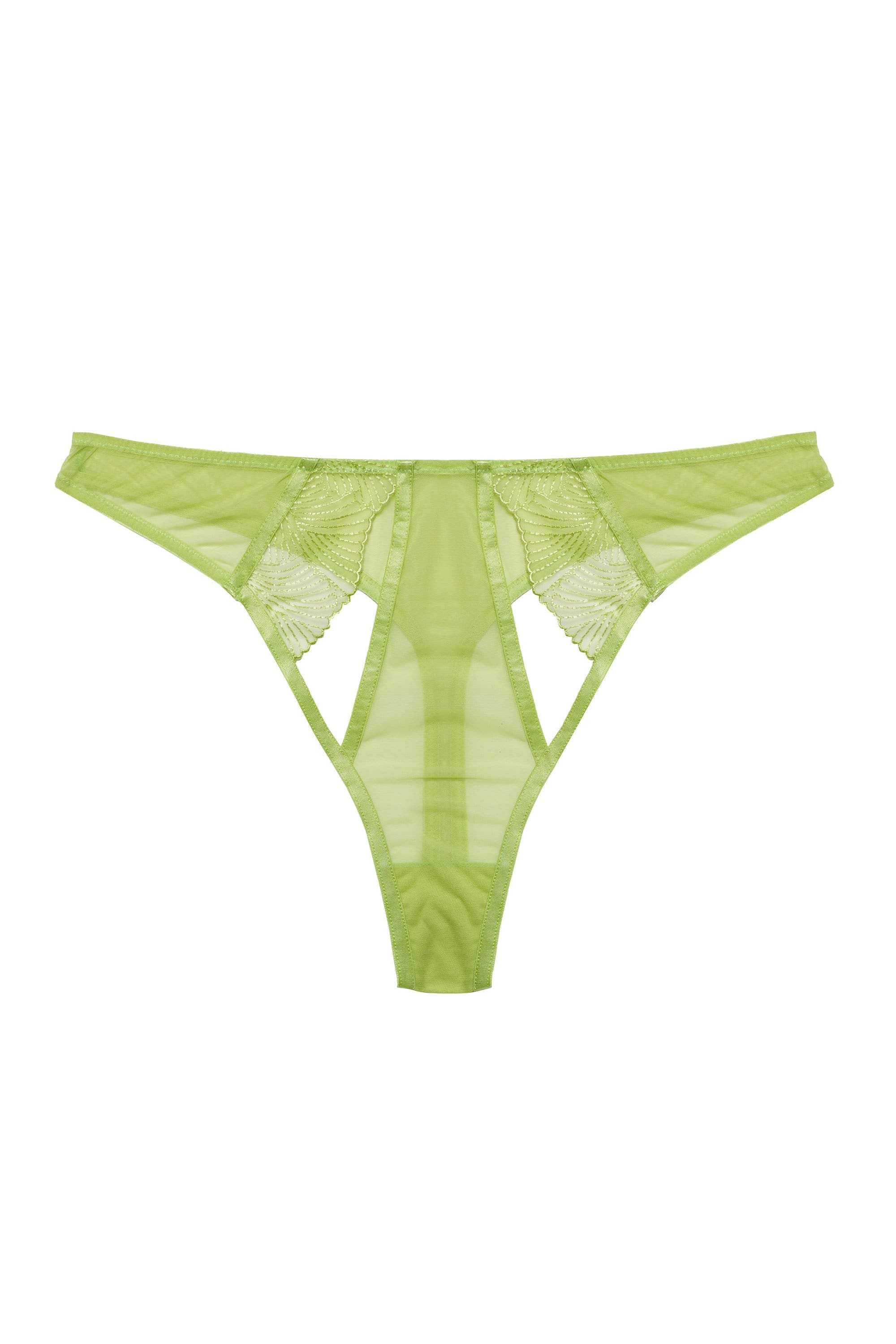 Taha Green Cut Out Thong - Image 5