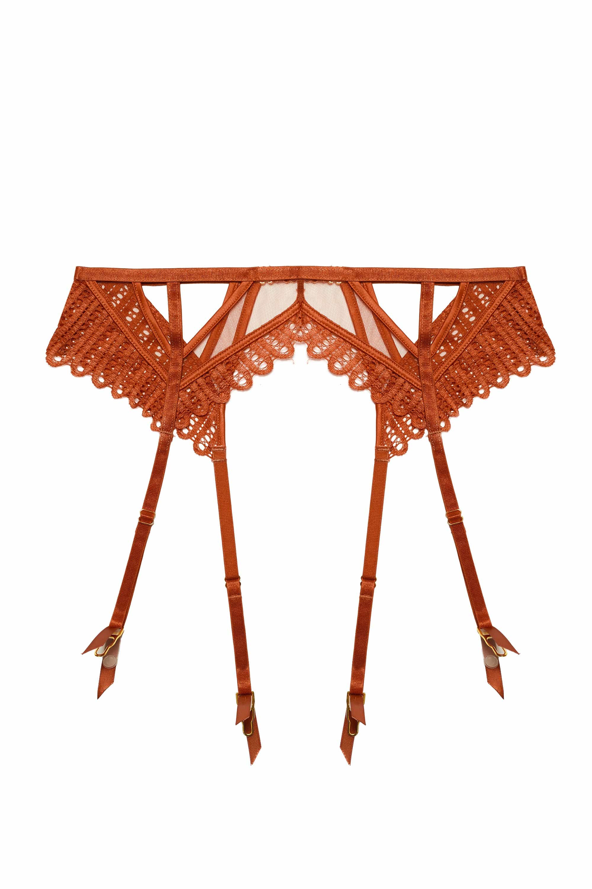 Ellie Rust Cut Out Suspender - Image 4