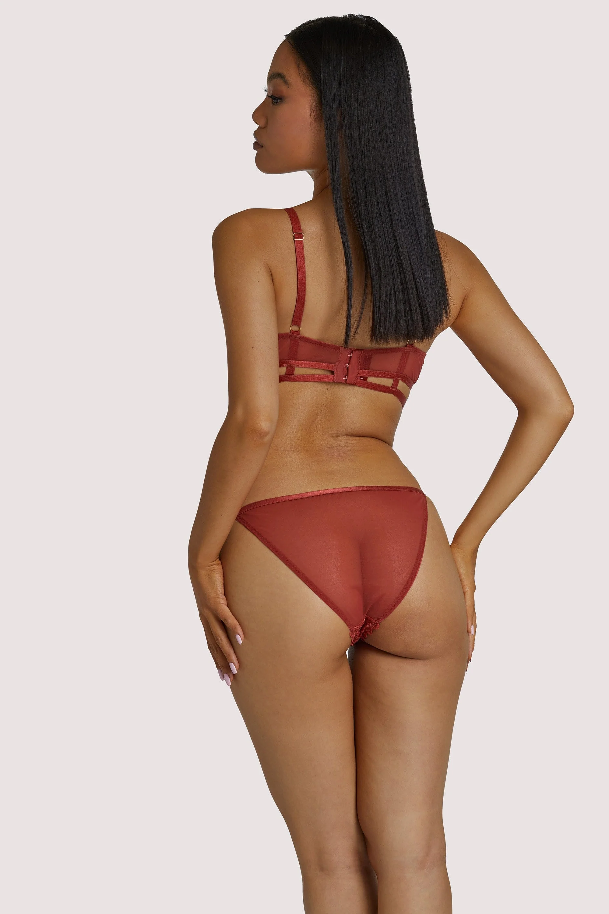 Ellie Rust Cut Out Brief - Image 4