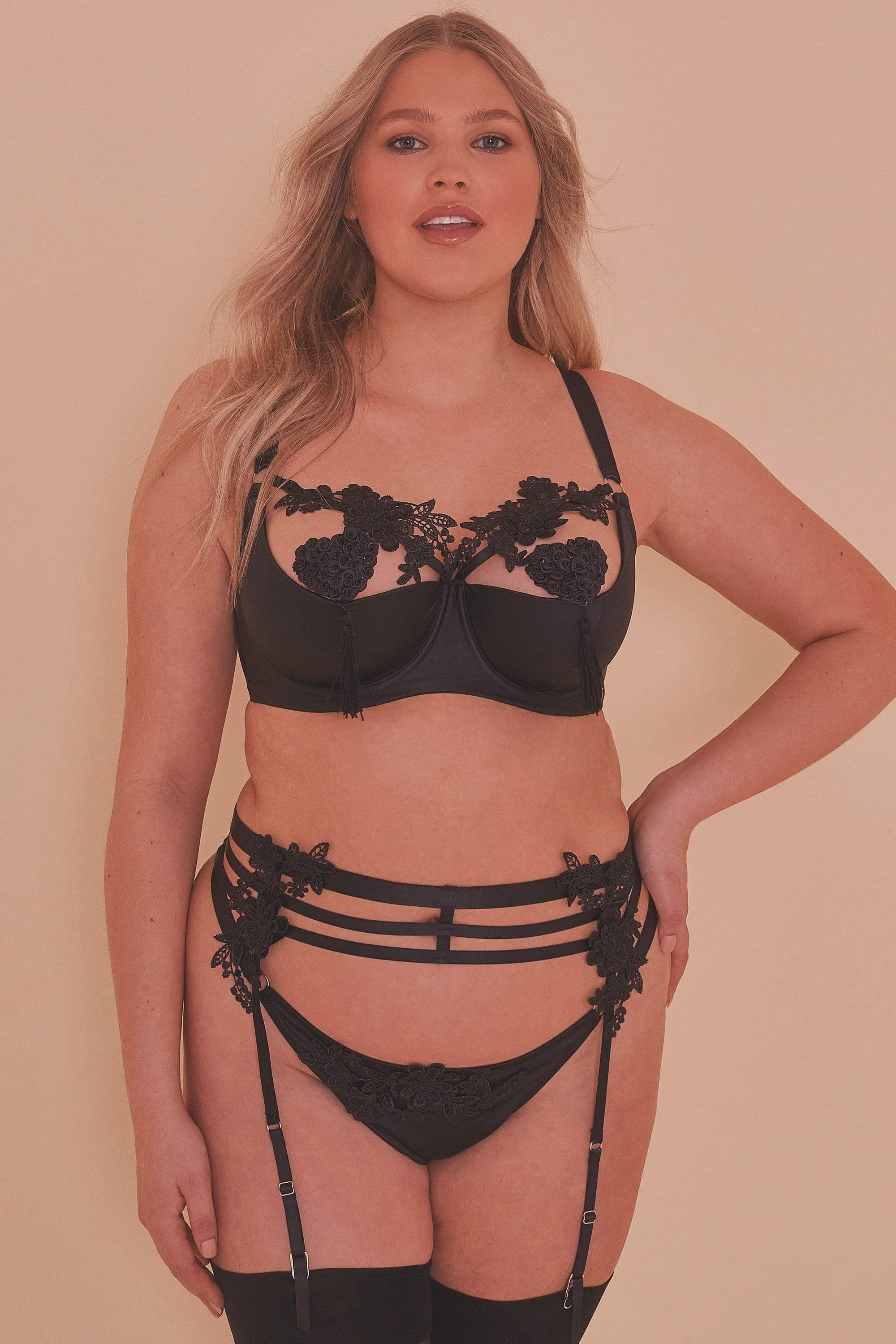Virginia Guipure Suspender Belt - Image 7