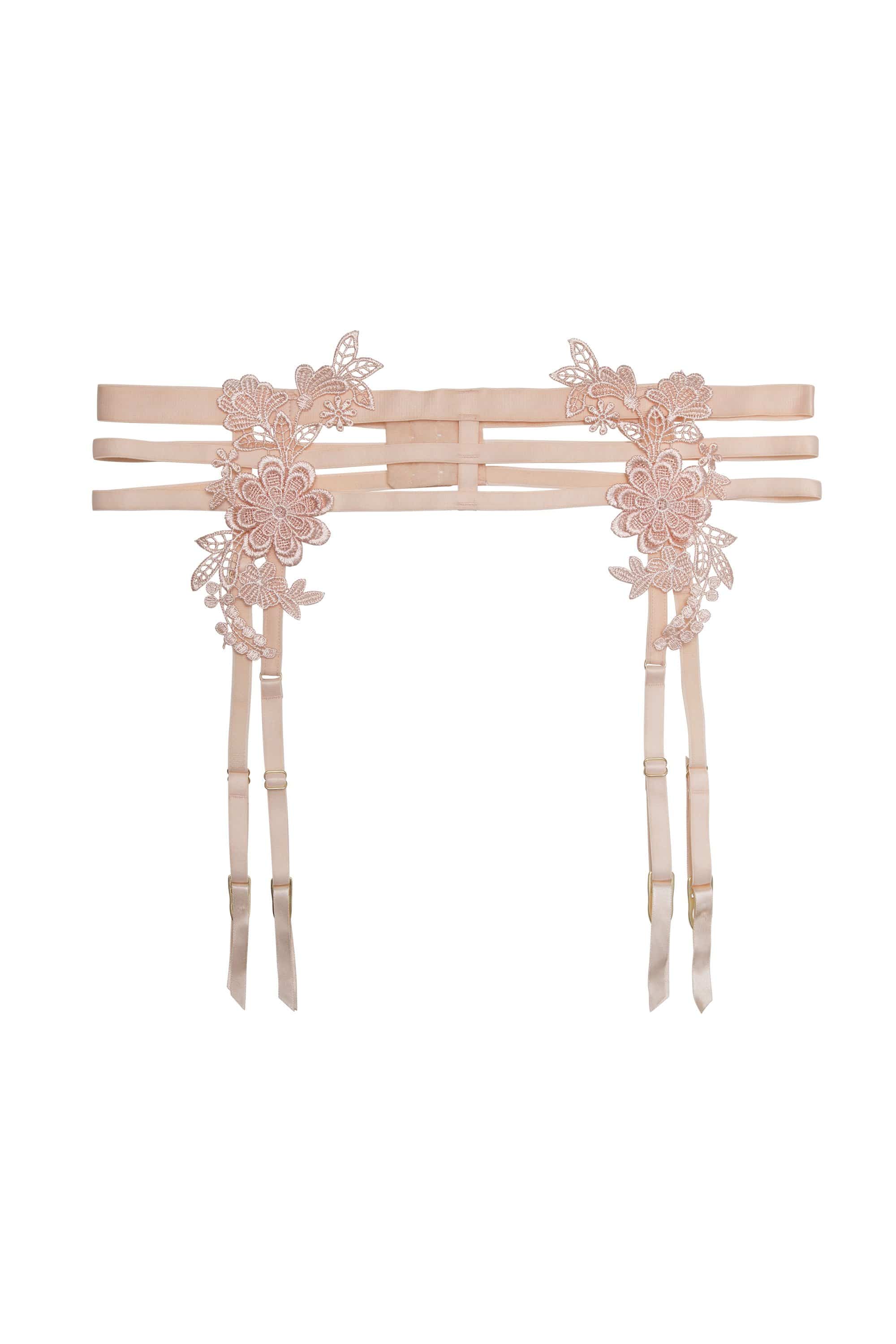 Virginia Peach Guipure Suspender - Image 5
