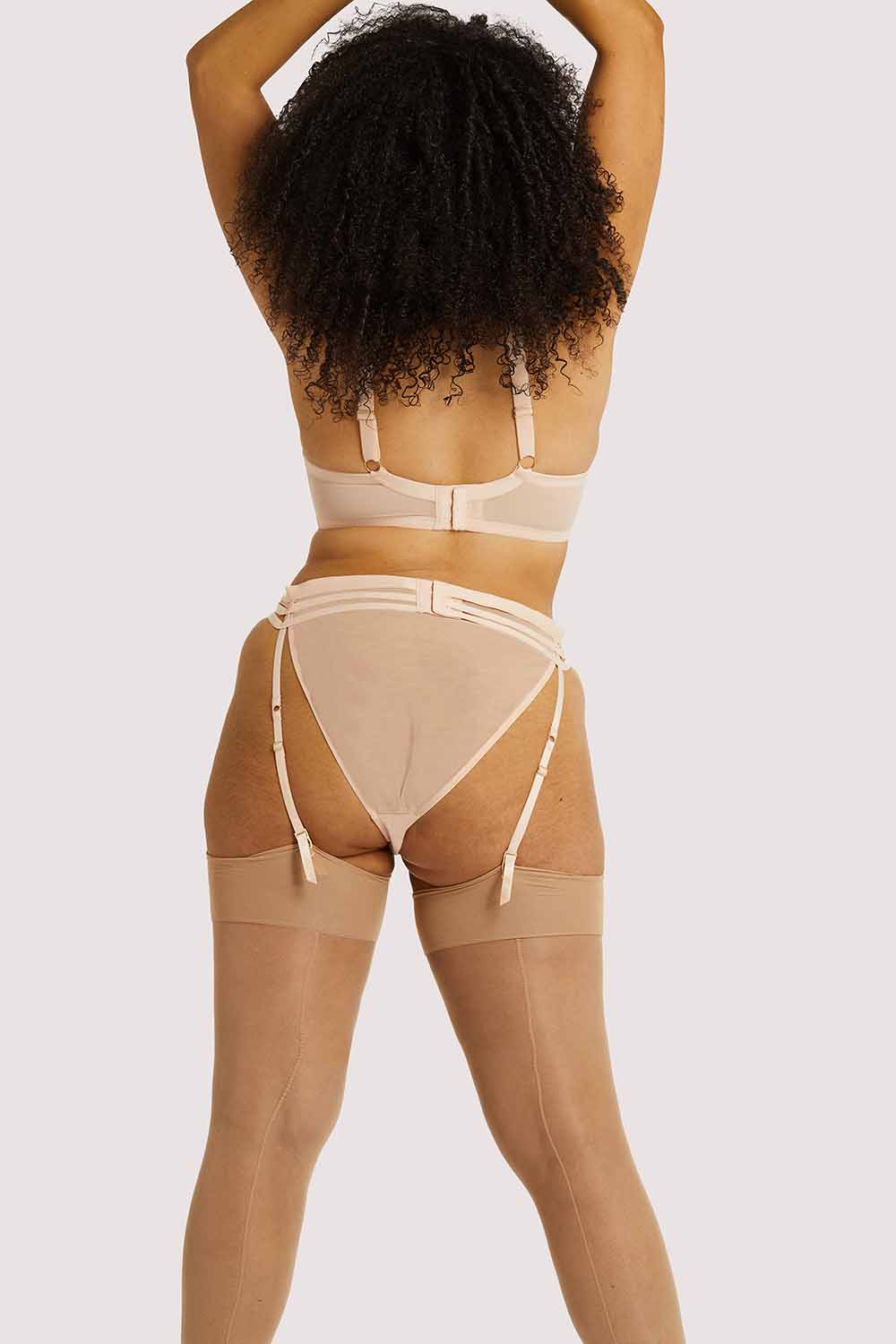 Virginia Peach Guipure Suspender - Image 8