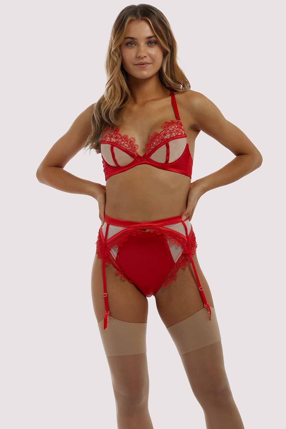 Anaise Red Suspender Belt - Image 3