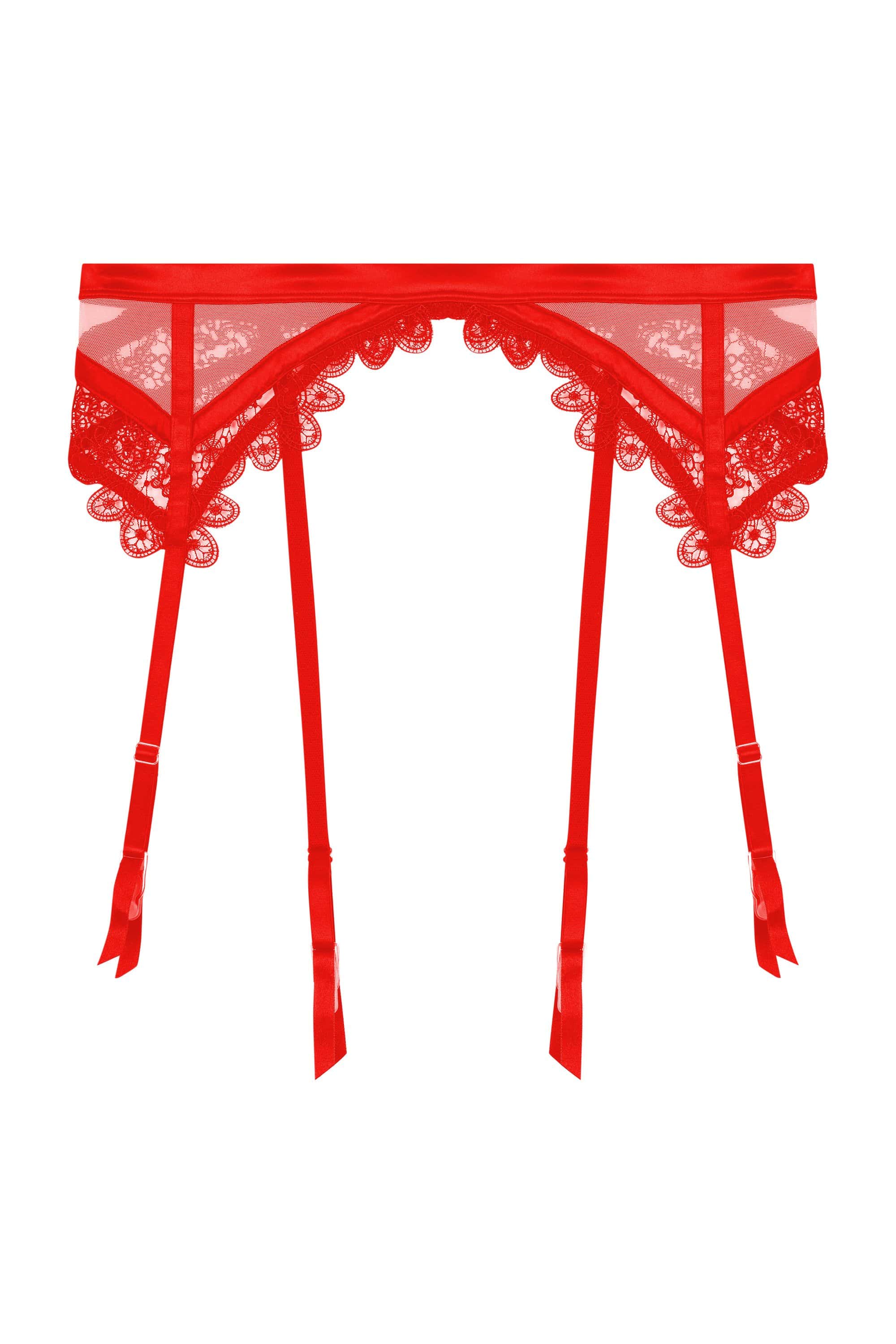 Anaise Red Suspender Belt - Image 6