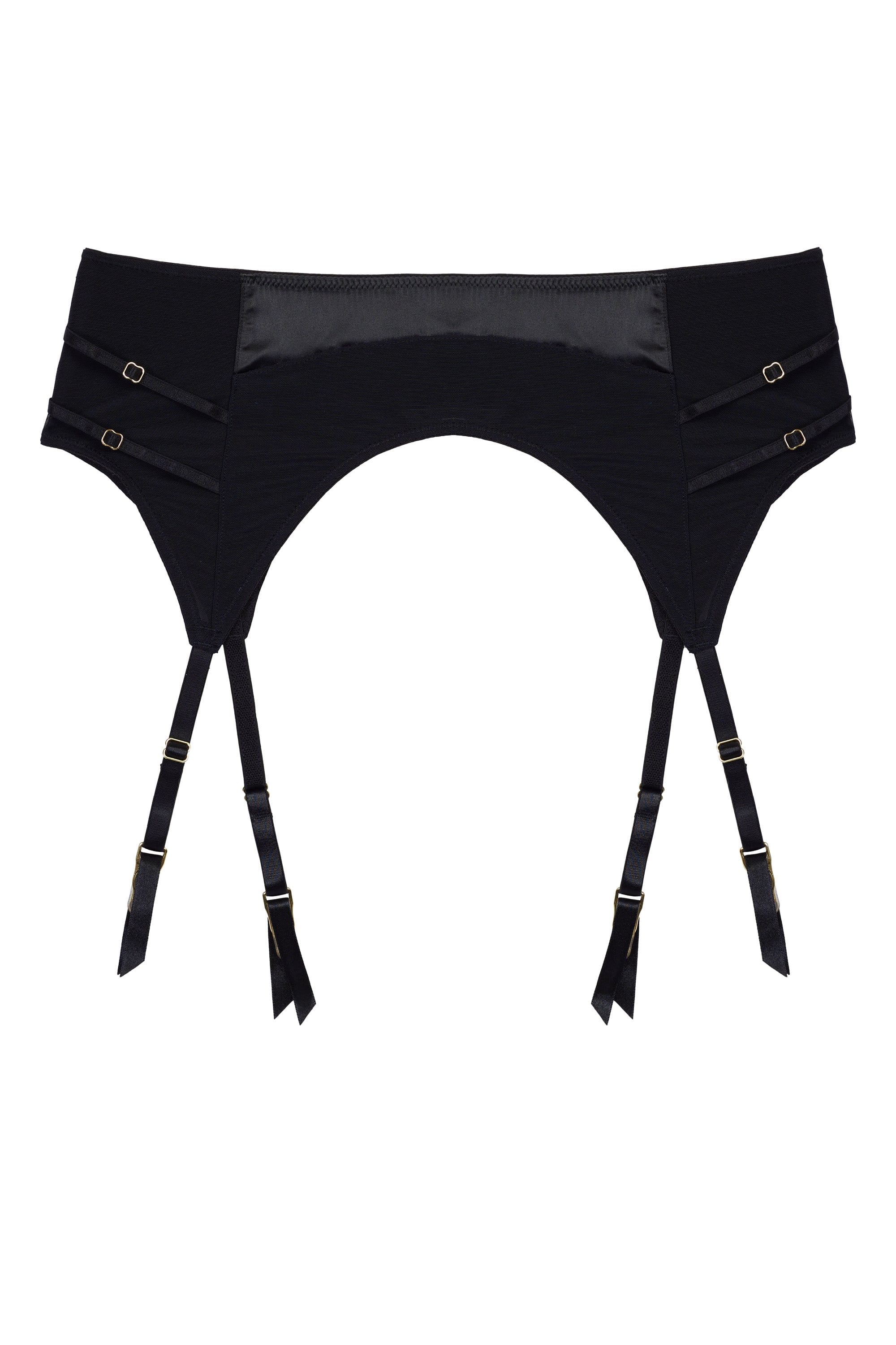 Charlie Black Cut-out Suspender Belt - Image 7