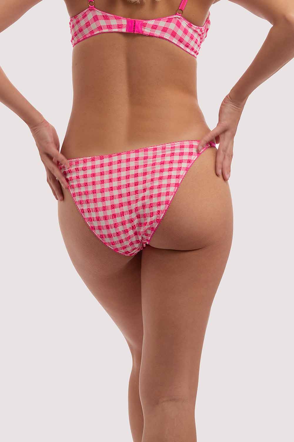 Daisy Pink Gingham Brief - Image 3