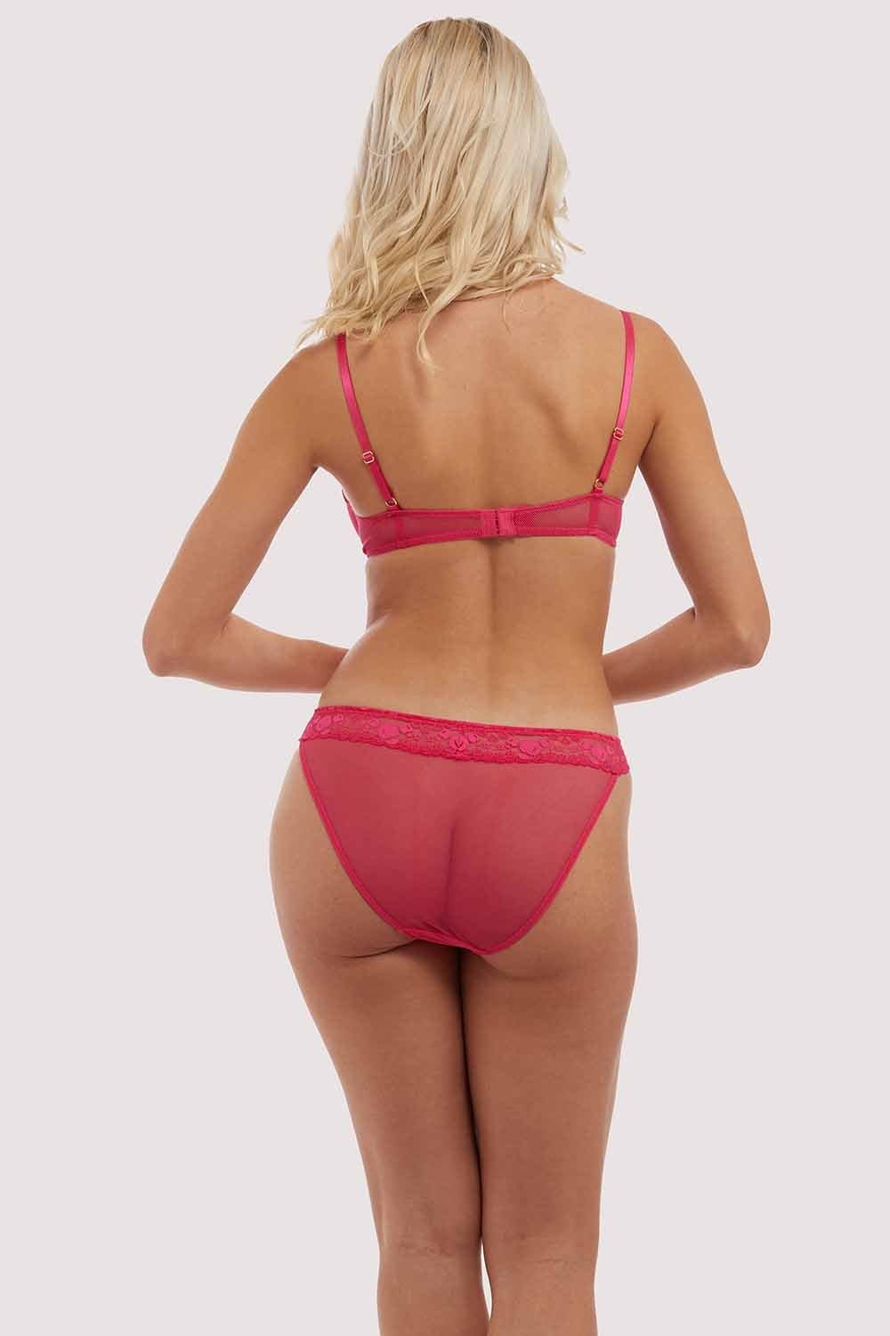 Jordan Hot Pink Cherry Plunge Bra - Image 7