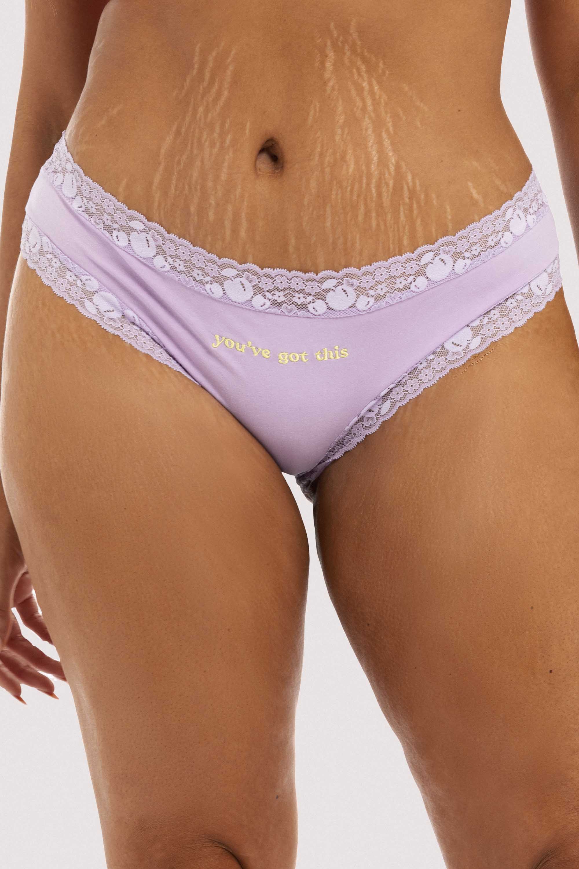 You've Got This Blue Embroidered Brief - Image 2