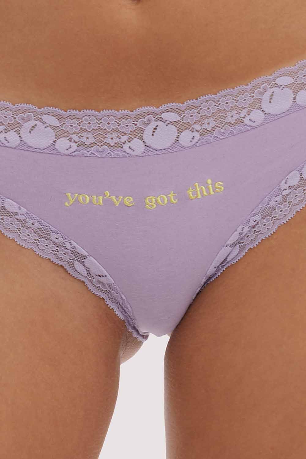 You've Got This Blue Embroidered Brief - Image 4