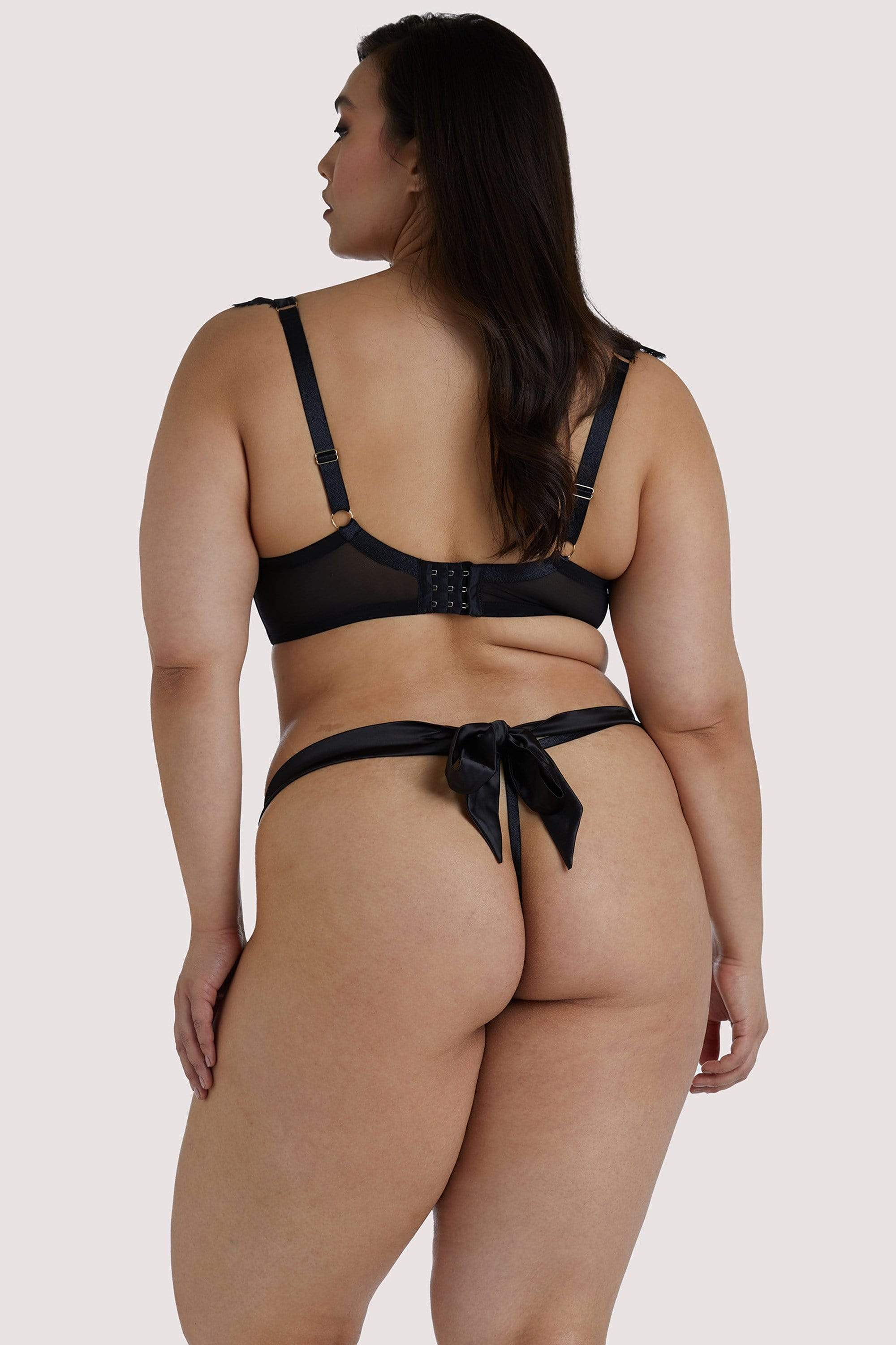 Anneliese Black Lace Thong - Image 8