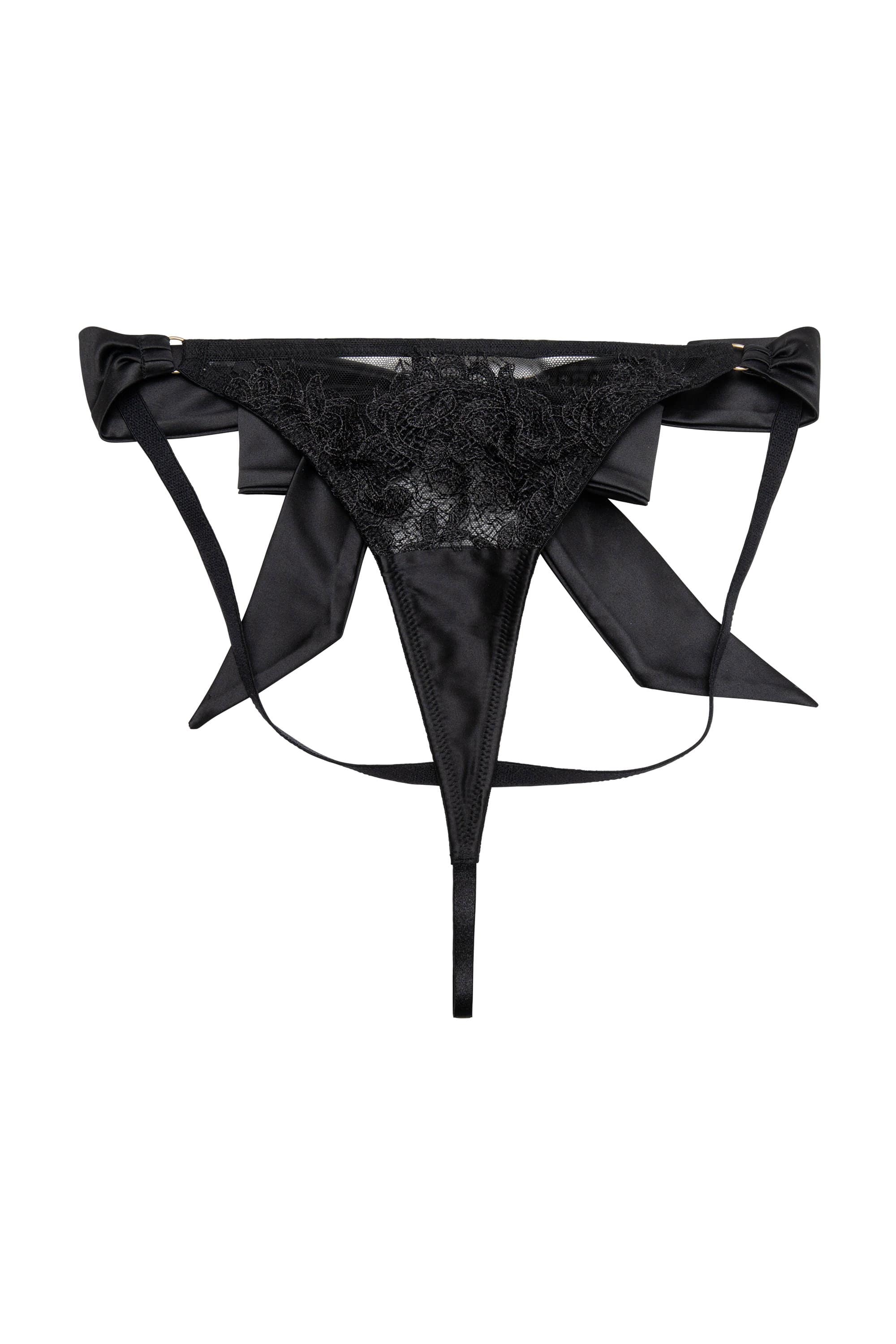 Anneliese Black Lace Thong - Image 9