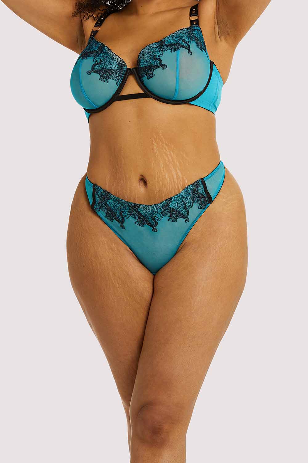 Tiger Blue Thong - Image 5