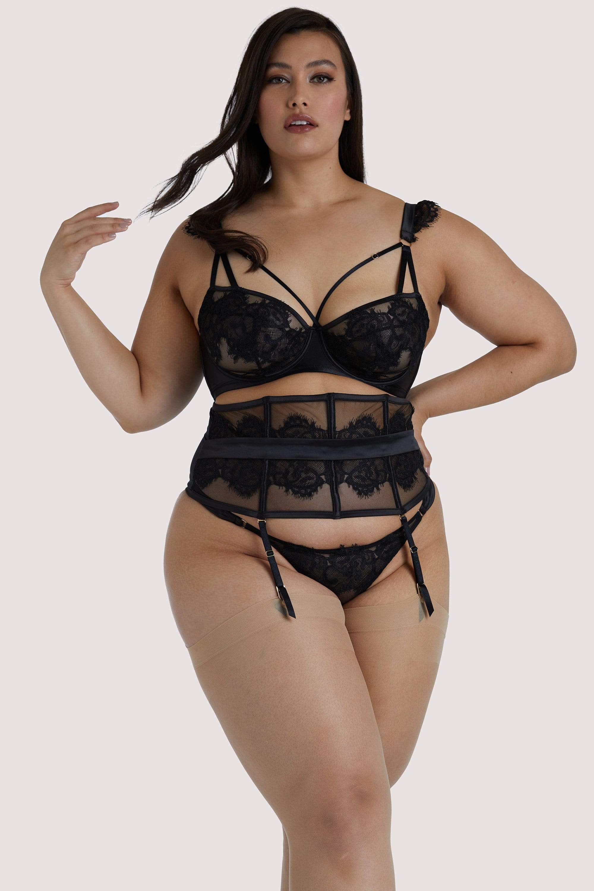 Anneliese Black Lace Waspie - Image 5