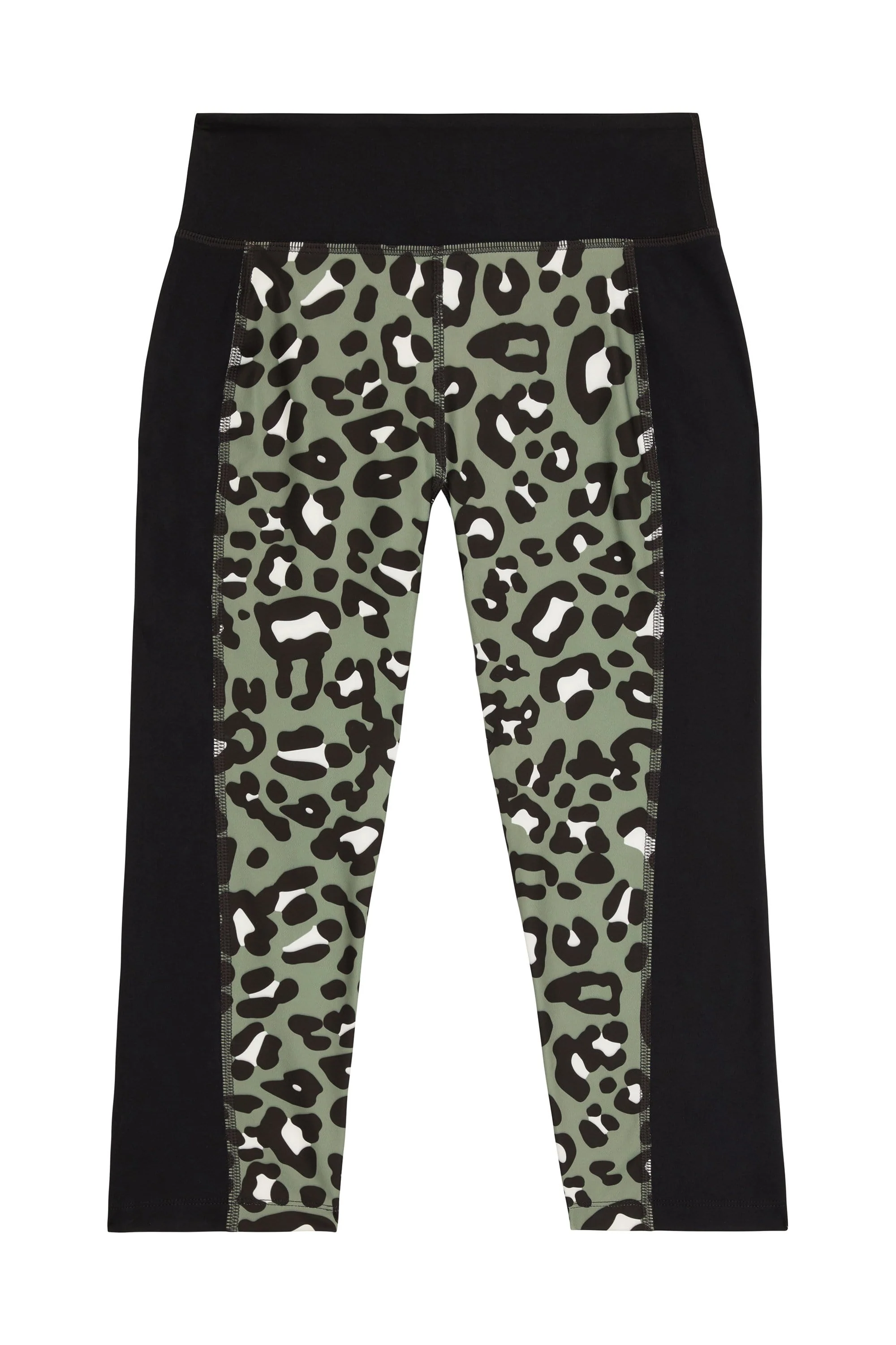 Printed Crop Leggings Leopard - Image 3
