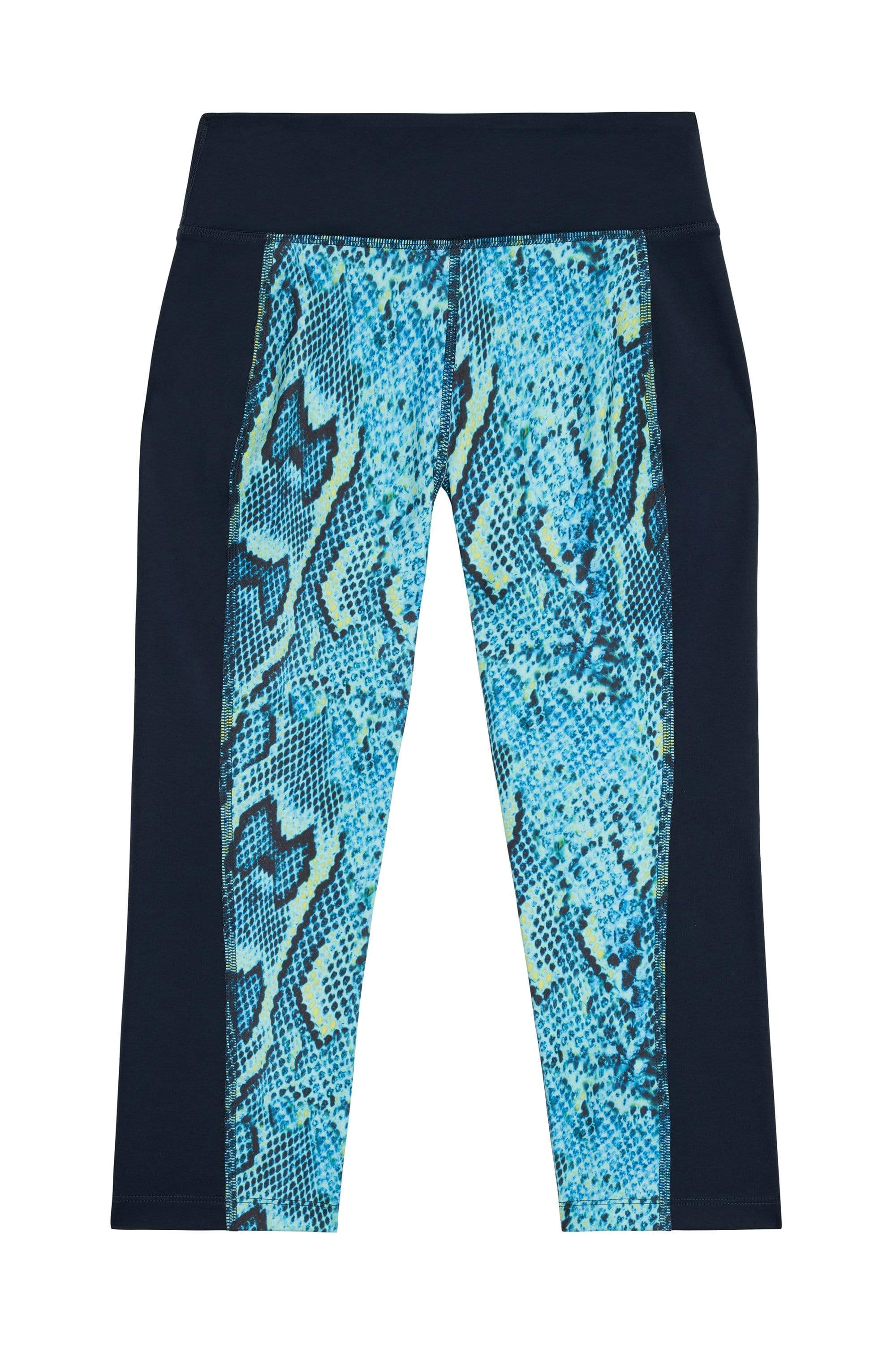 Printed Crop Leggings Snake Curve - Image 3