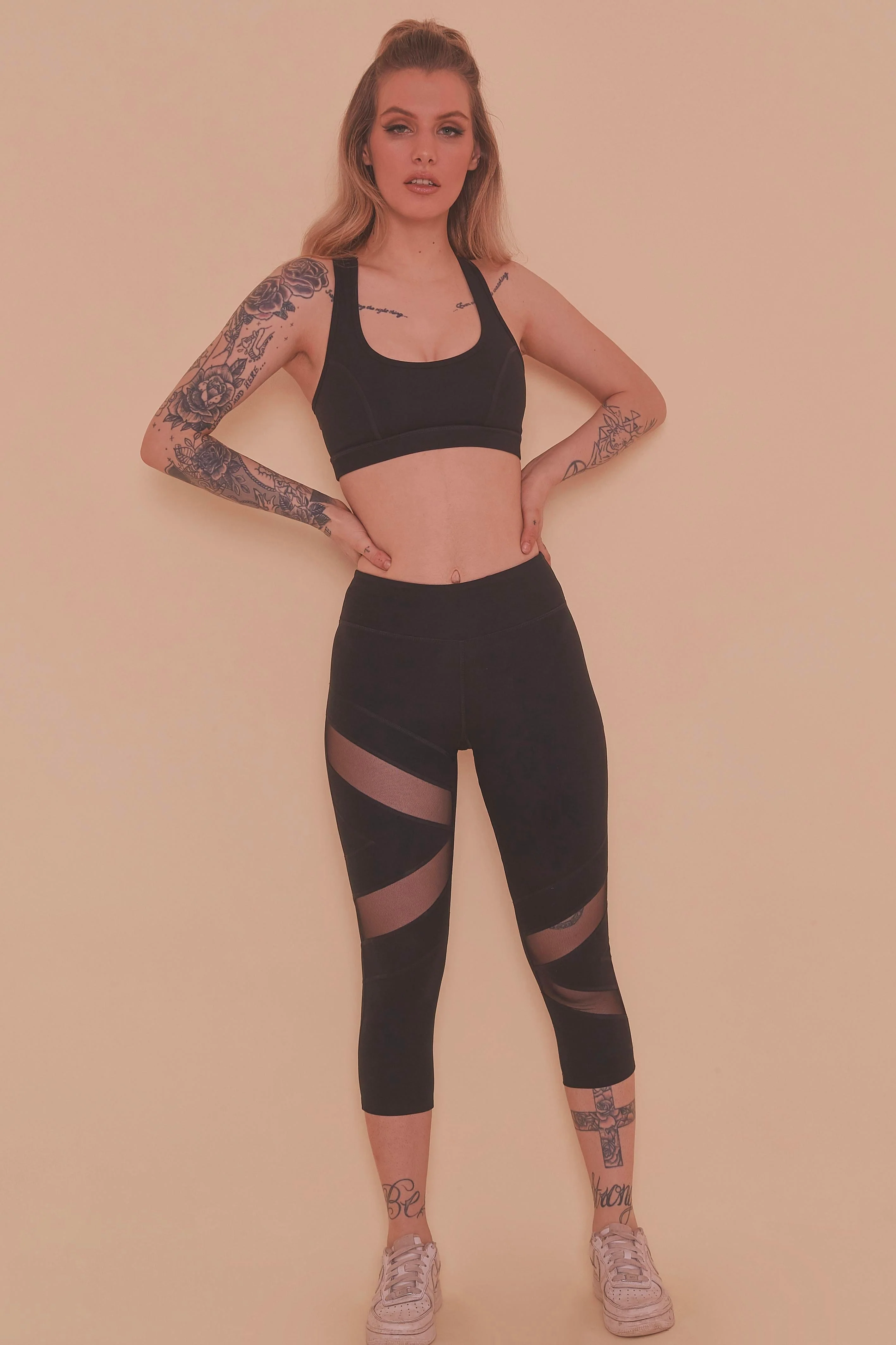 Racer Back Bra Black - Image 4