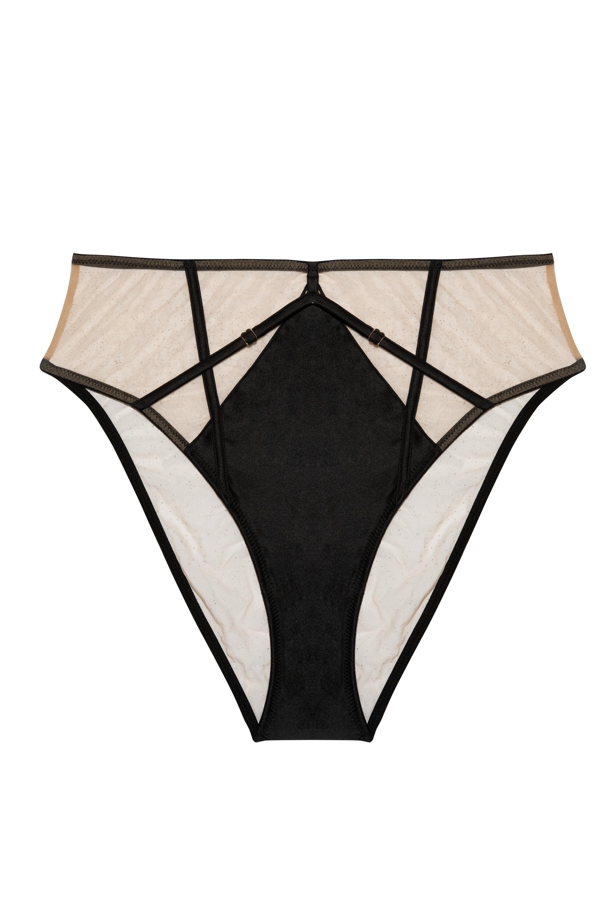 Ramona Black Mesh High Waisted Brief - Image 7