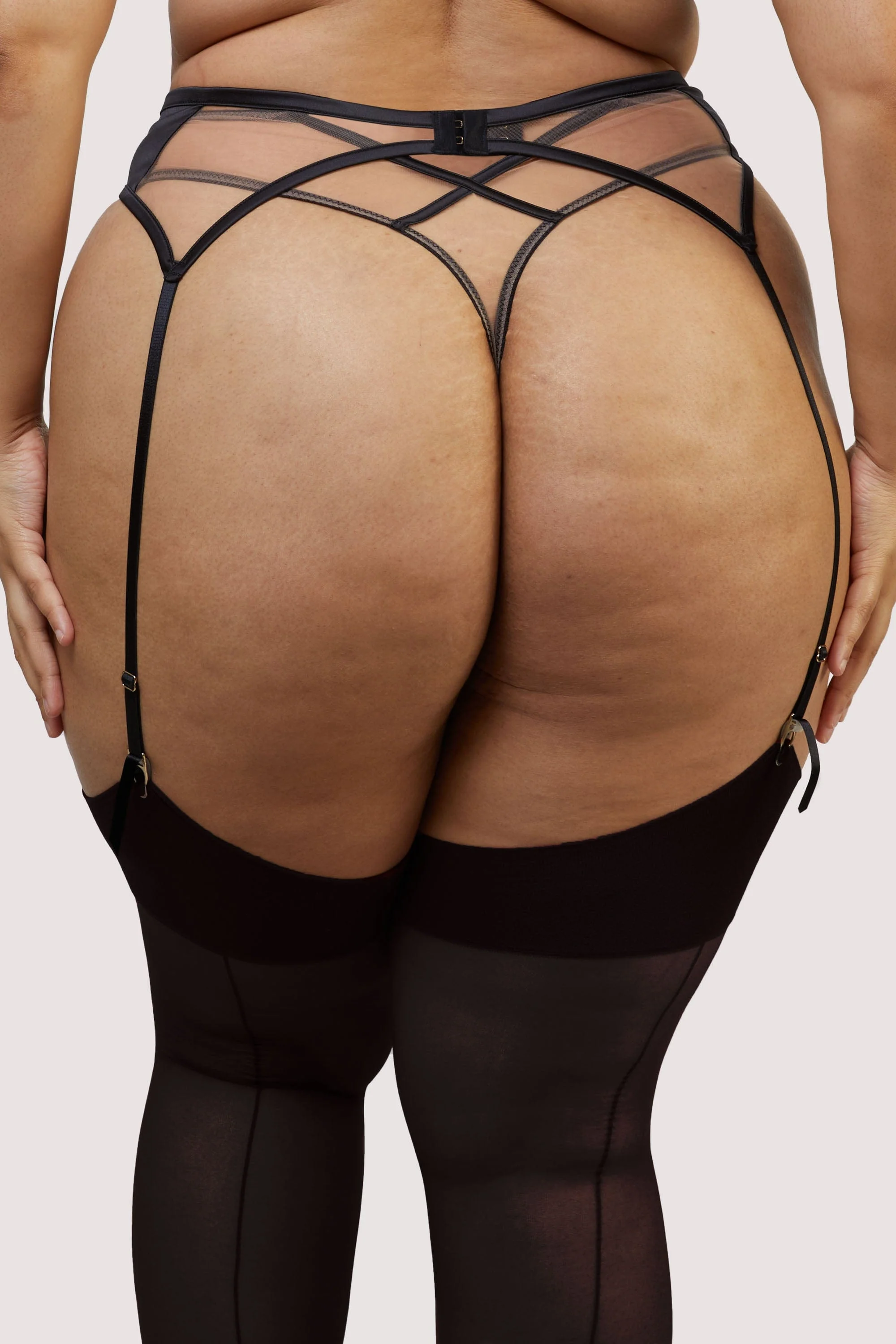 Ramona Black Mesh Suspender - Image 6