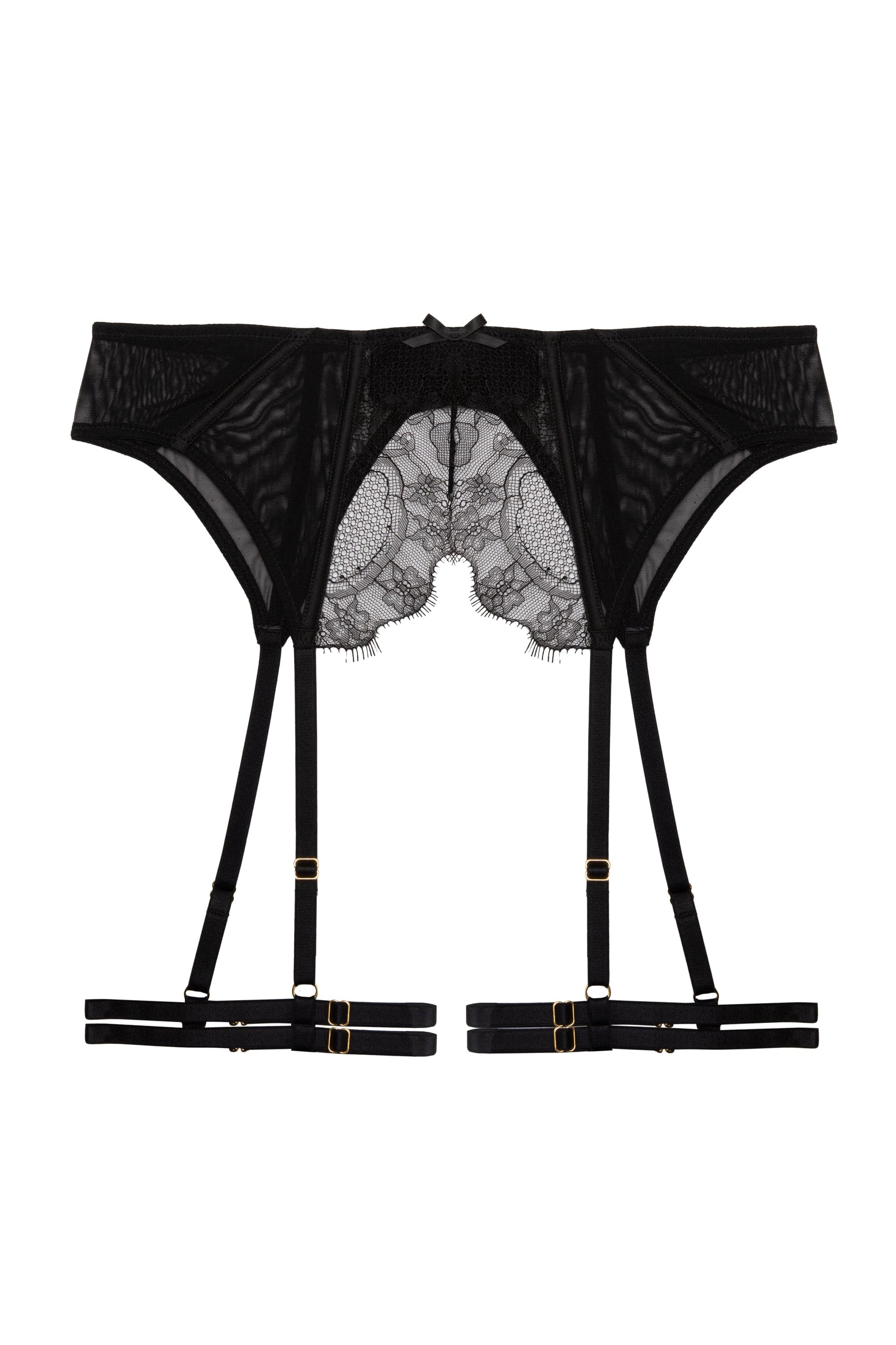 Rapture Lace & Mesh Double Strap Suspender Belt - Image 4